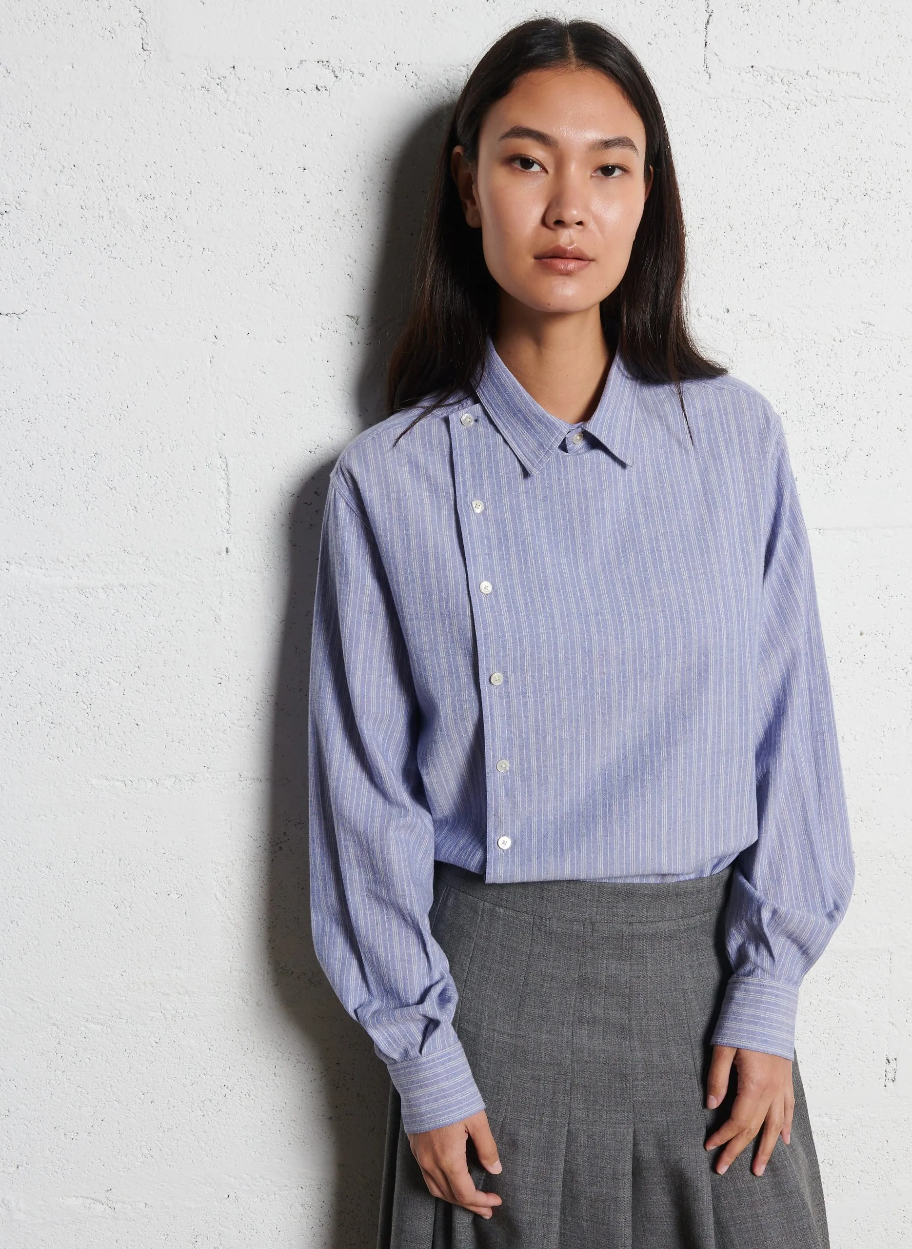 Colonel - Einfarbiges Hemd Blau MARINA