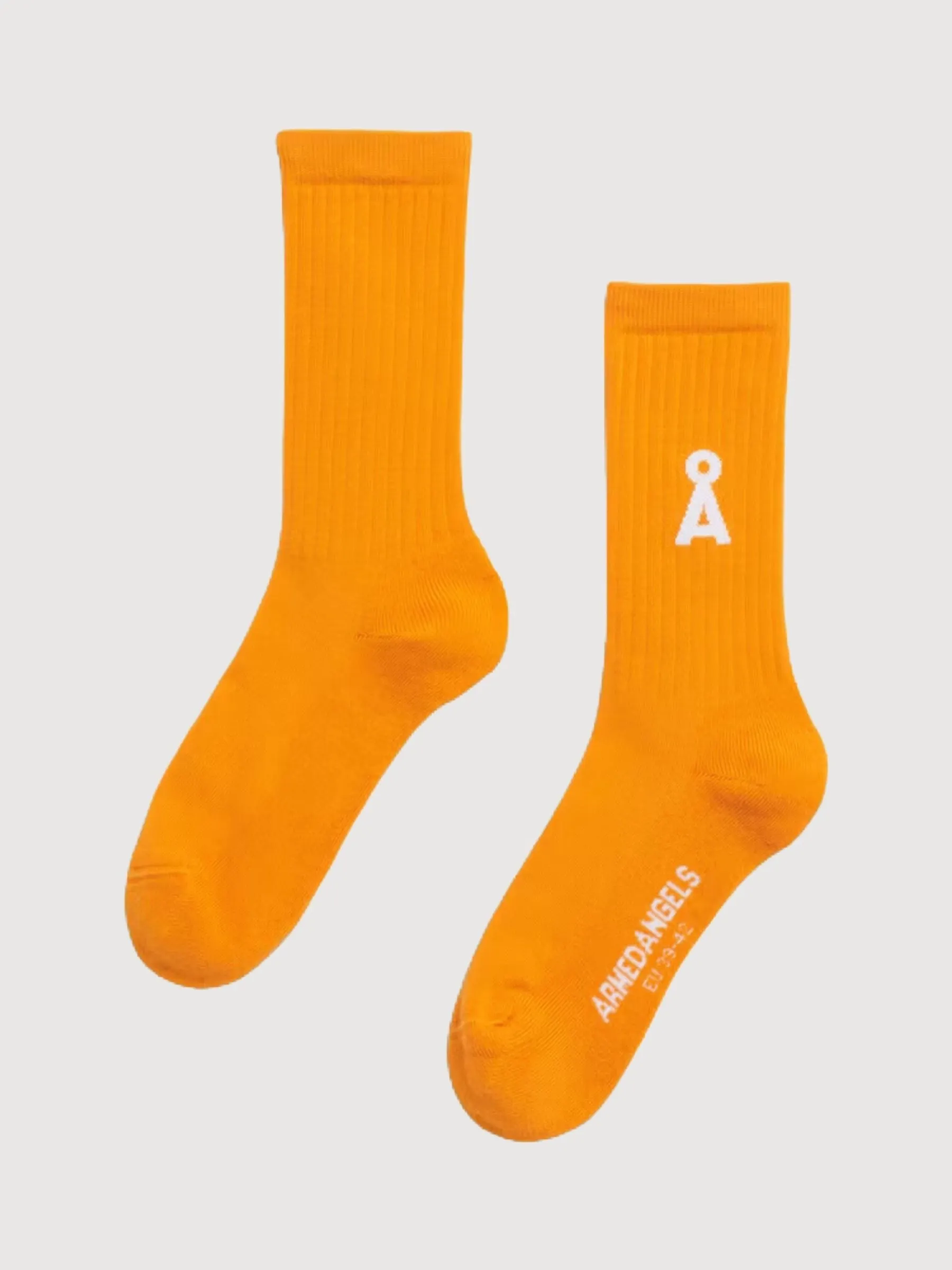 Saamus Bold Light Orange Socken | Armedangels