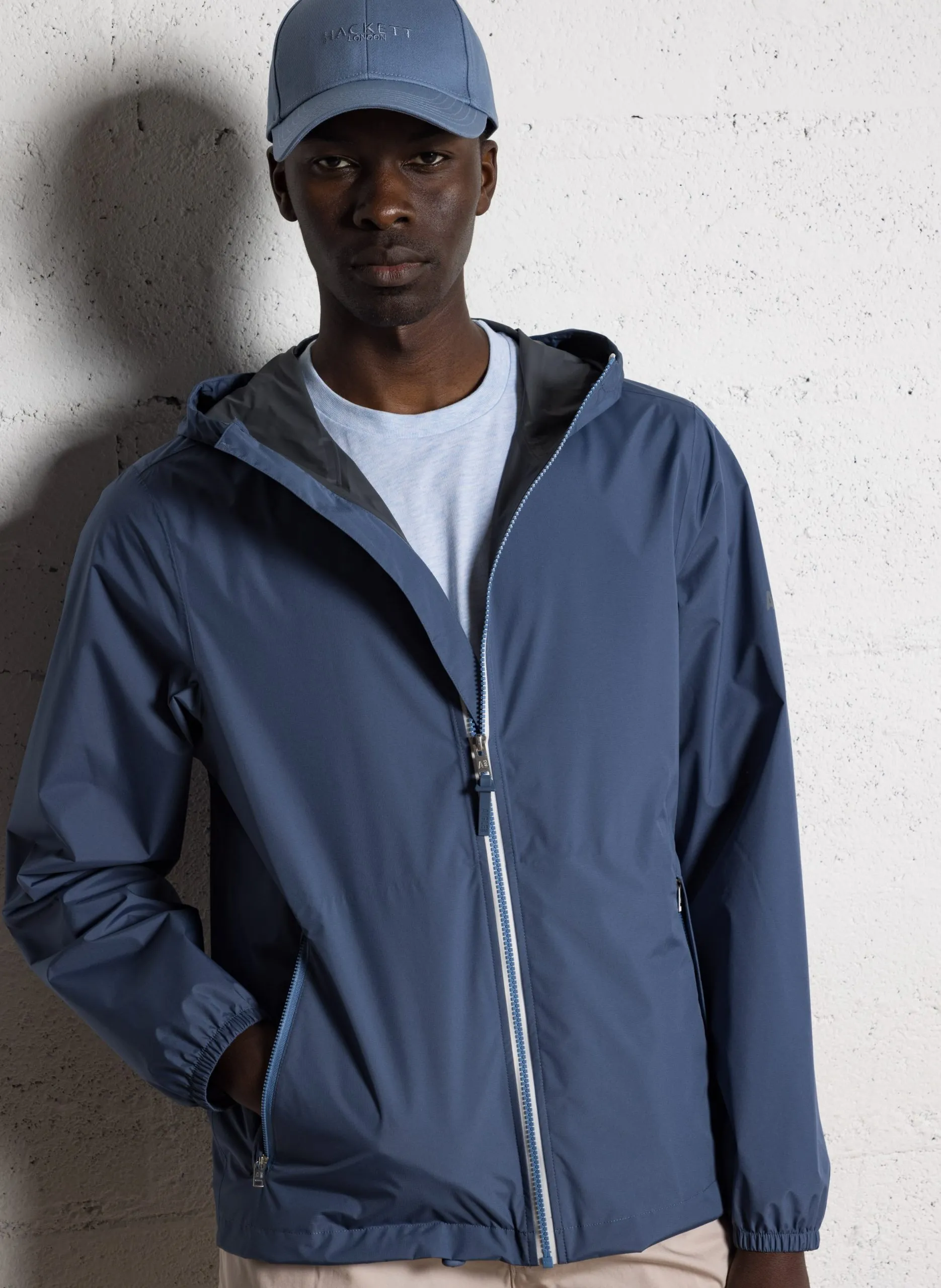 Kapuzenparka, Baumwolle Blau RAINPACK 70