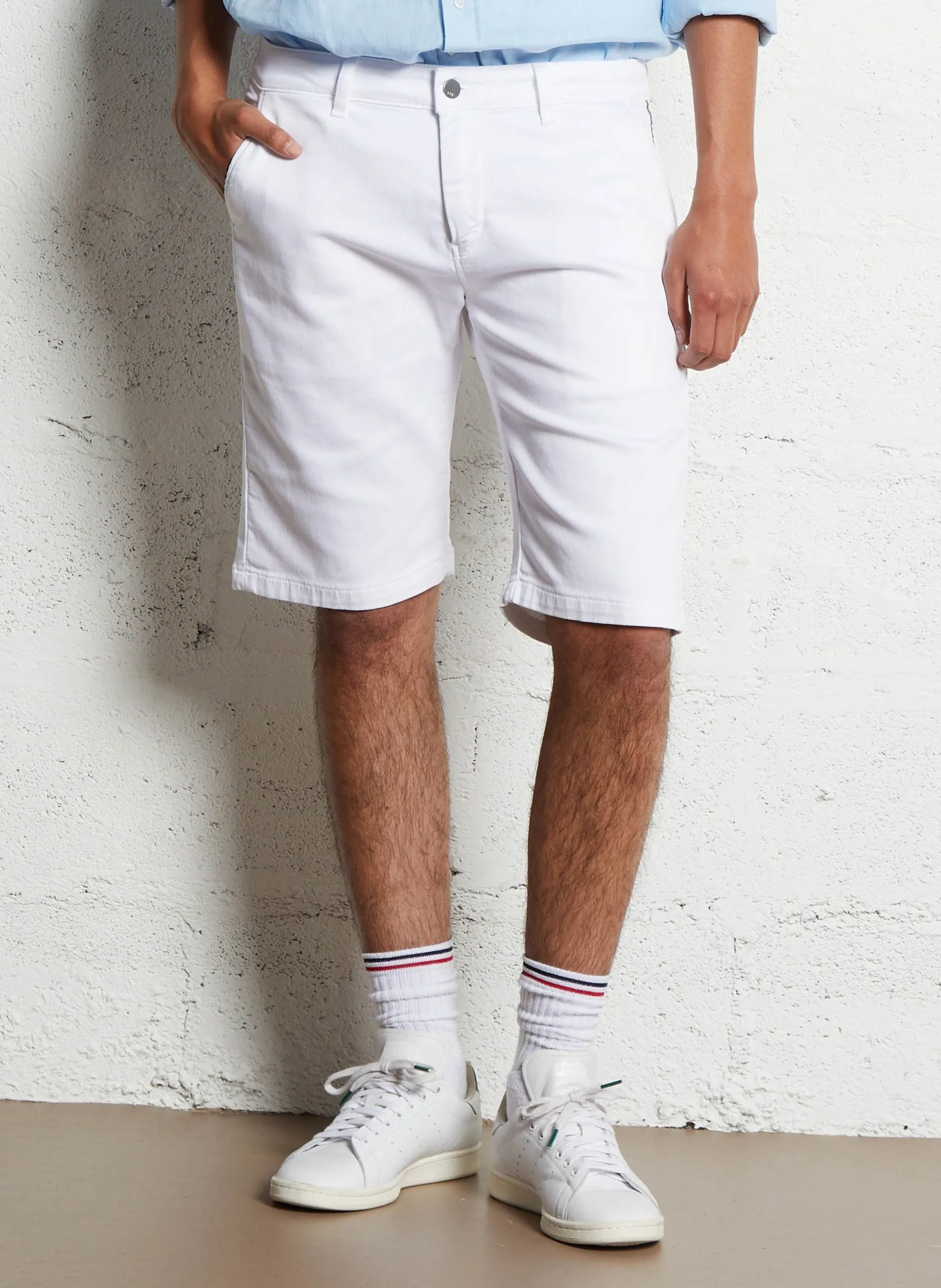 Bermudashorts aus Baumwoll-Mix Weiss JOGG