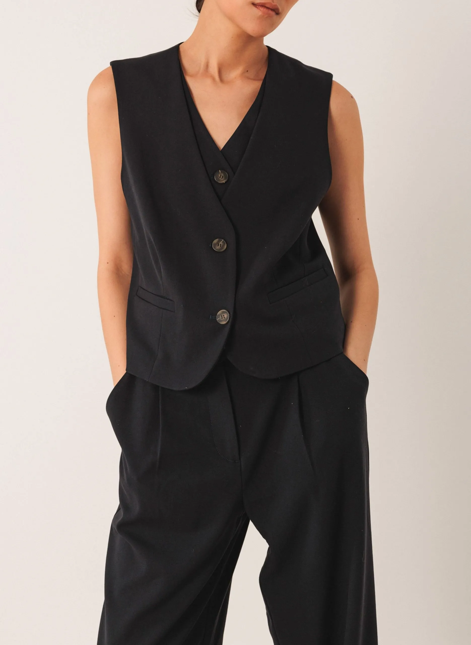 Blazer mit V-Ausschnitt Blau