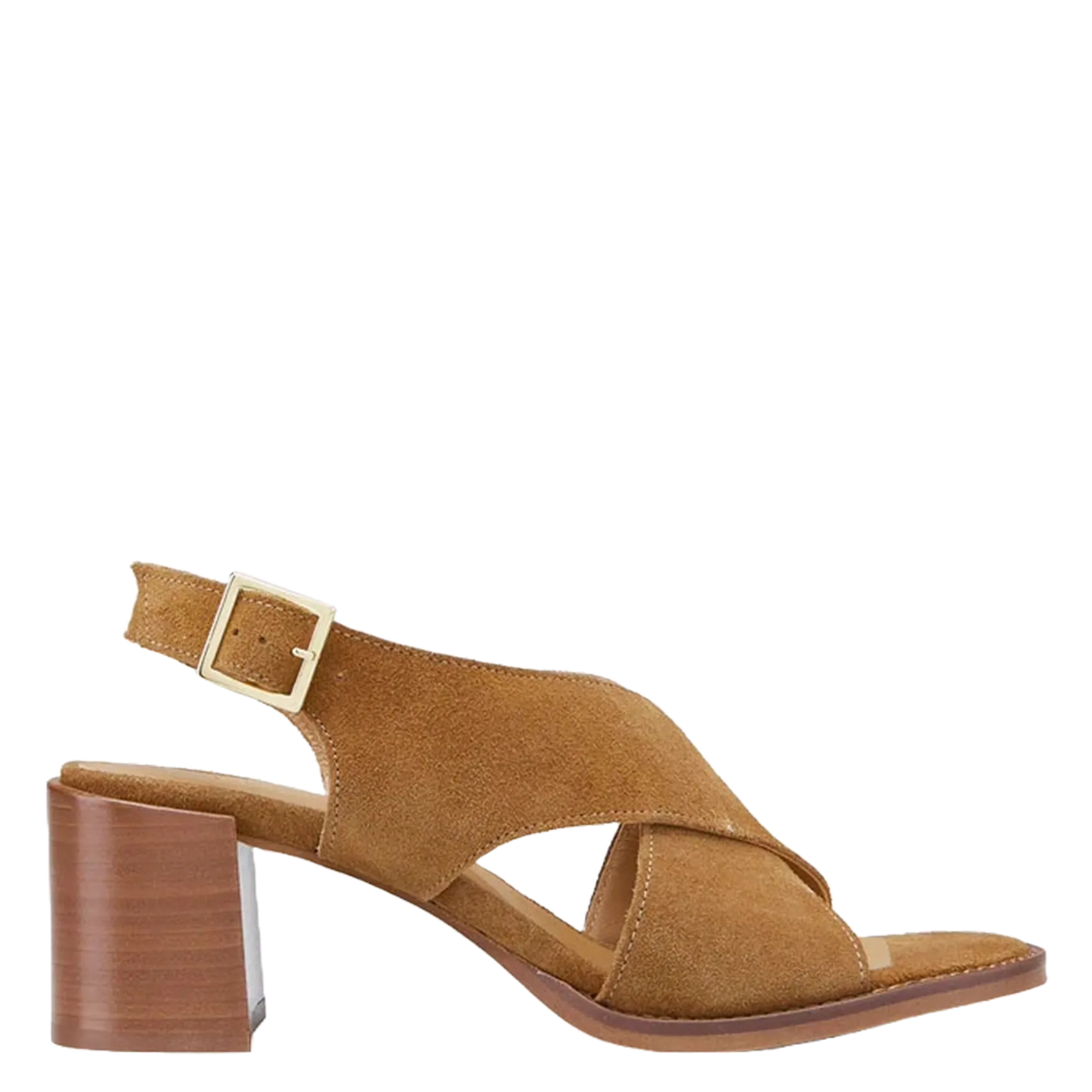 Alice - Ledersandalen mit Absatz Braun PIANA