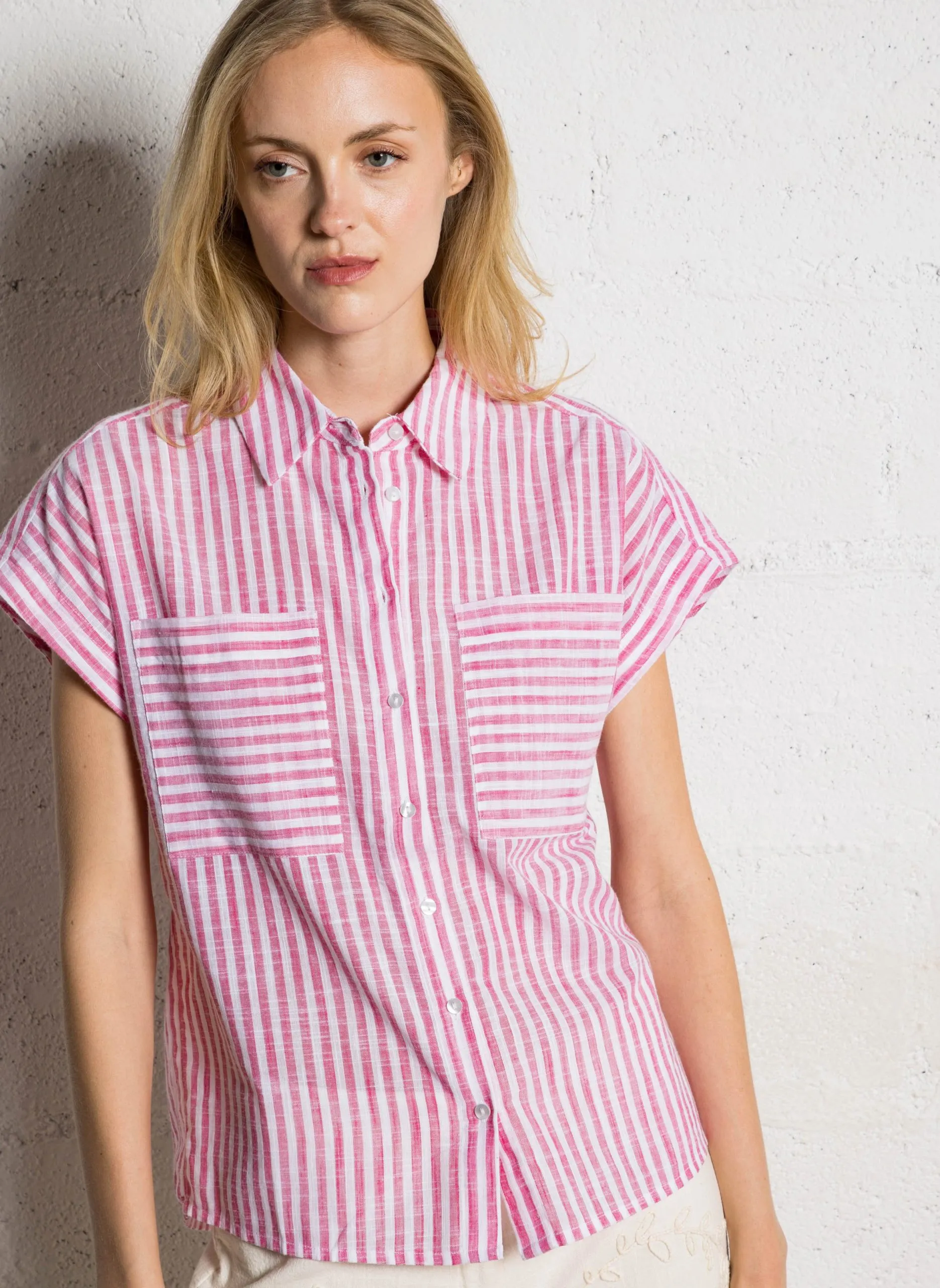 Baumwollhemd mit Print Rosa PASSION