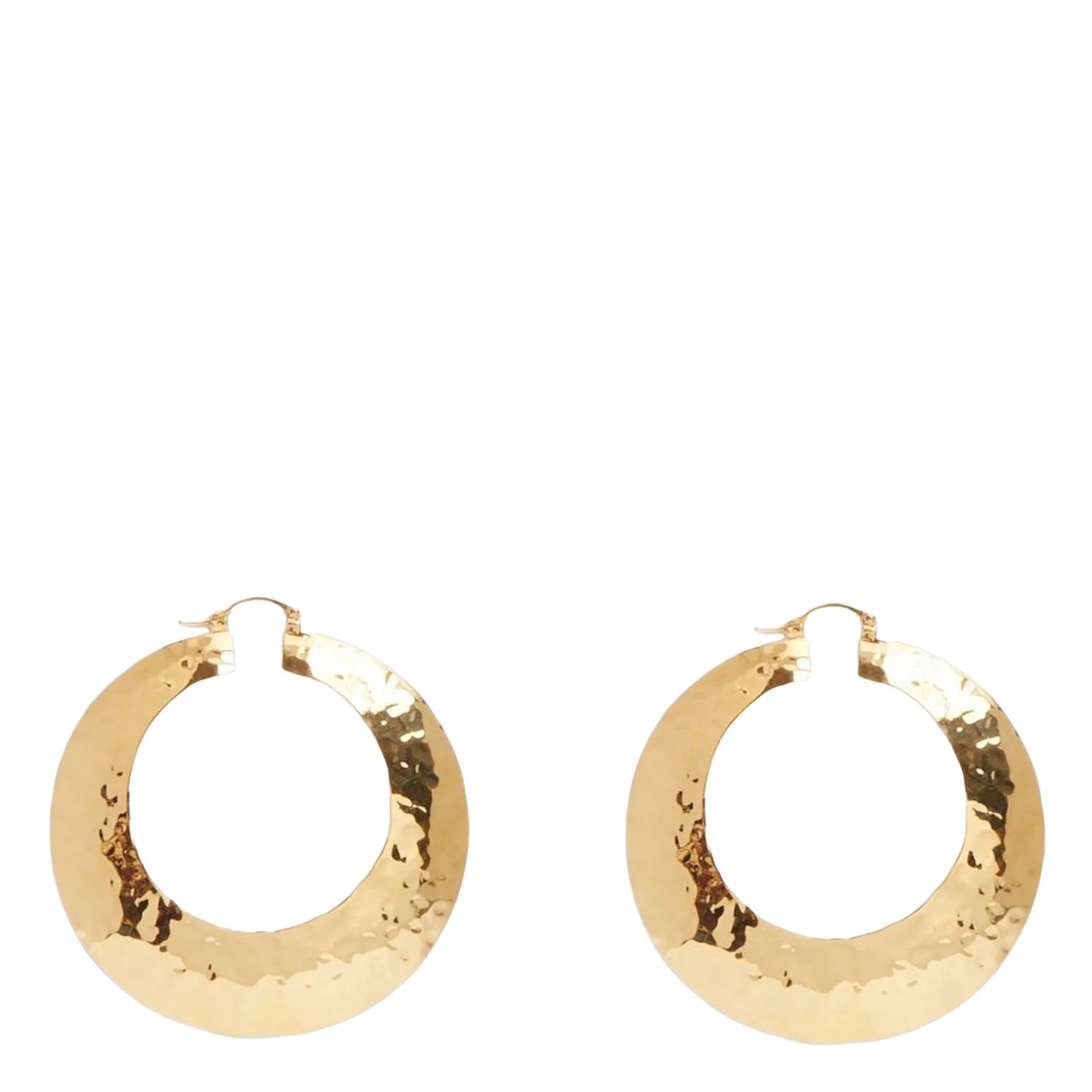 Strukturierte Creolen Golden