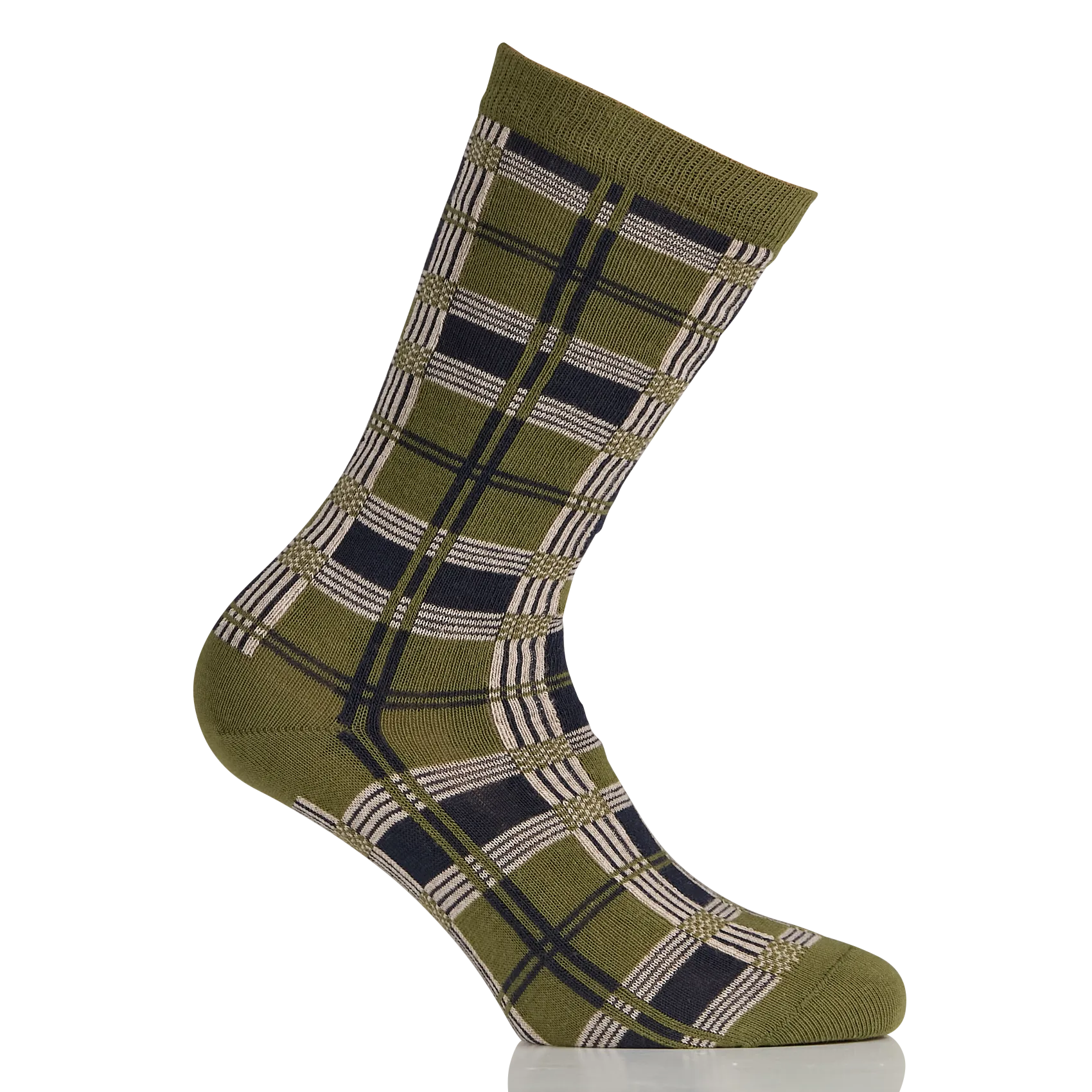 Baumwollsocken mit Logo Khaki