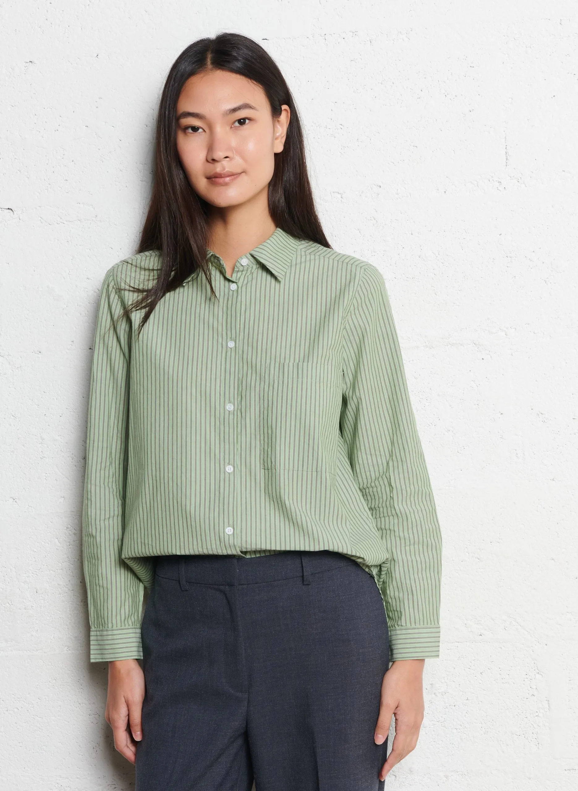 Colonel - Einfarbiges Hemd Khaki