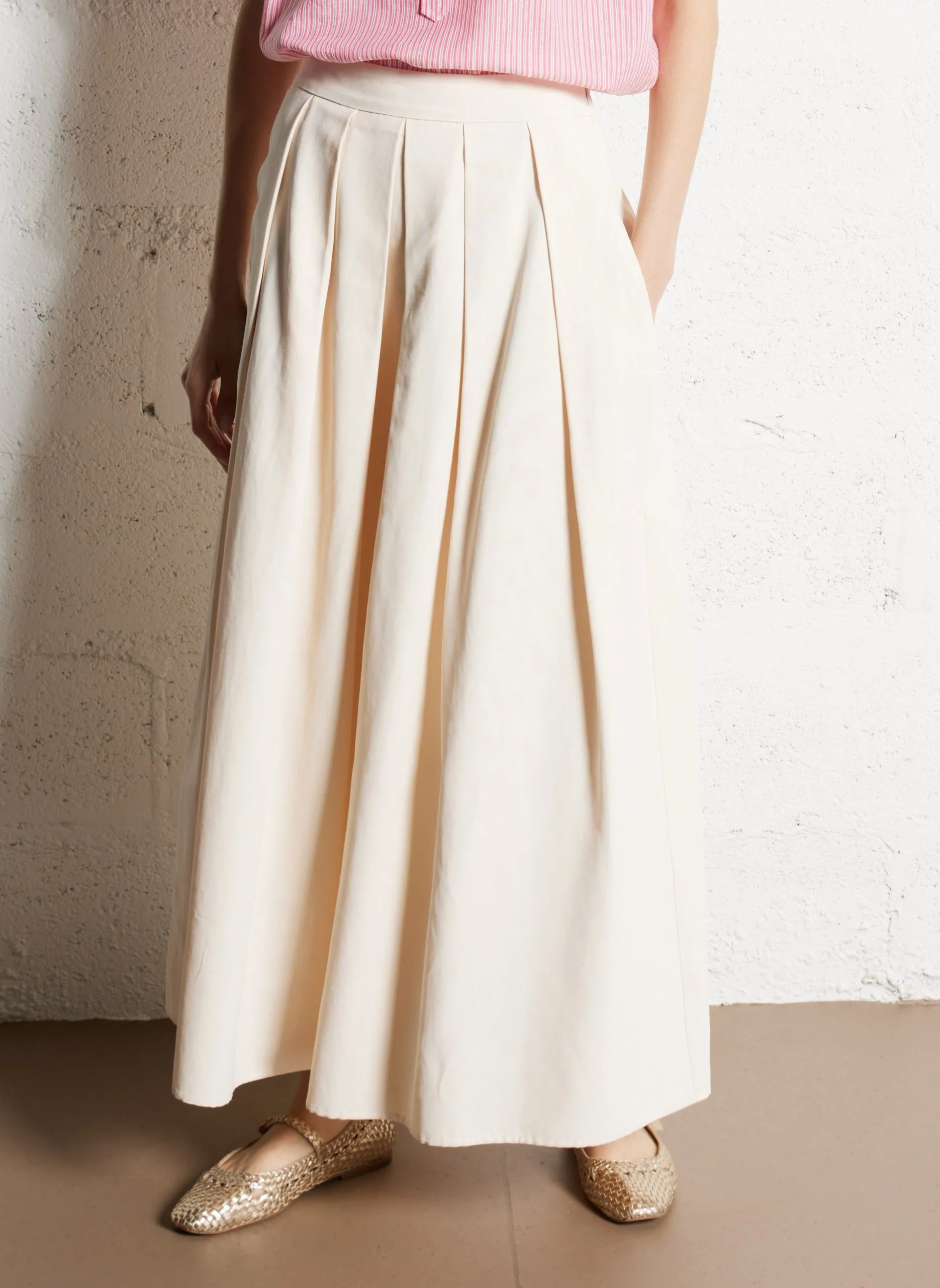 Langer ausgestellter Rock Orange ETINCELLE