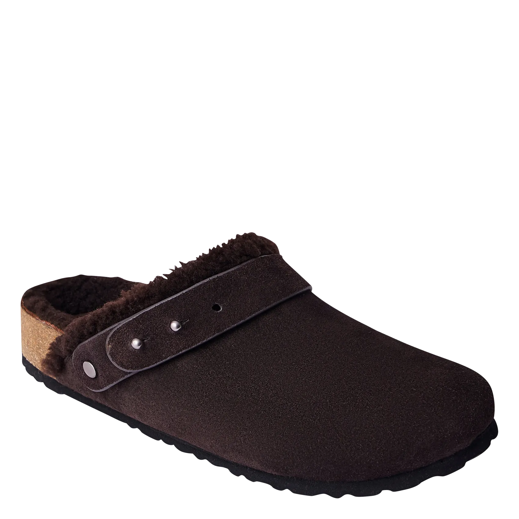 Gefütterte Clogs aus Veloursleder Braun SLEEPY