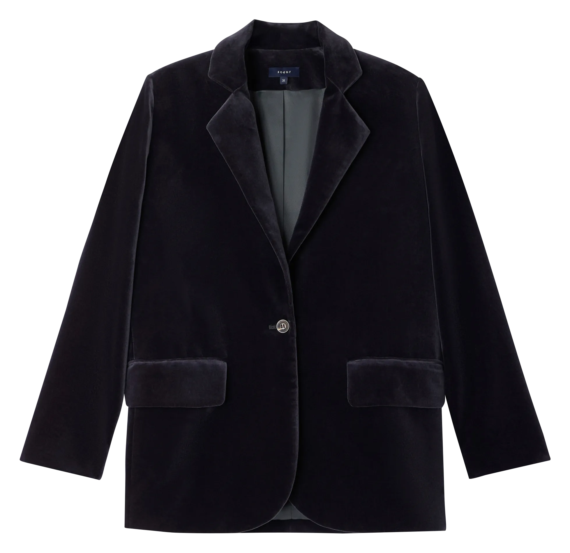 Blazer - Samt Grau SEVRES