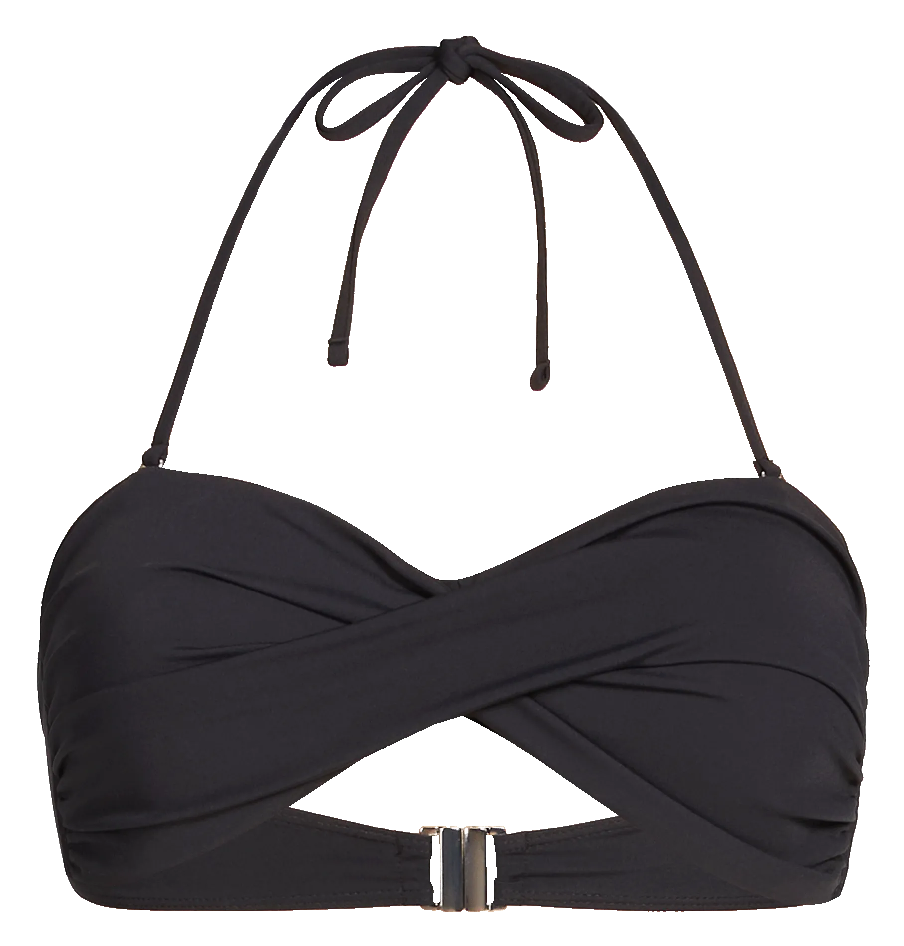 Bandeau-Bikinioberteil Schwarz CLEA