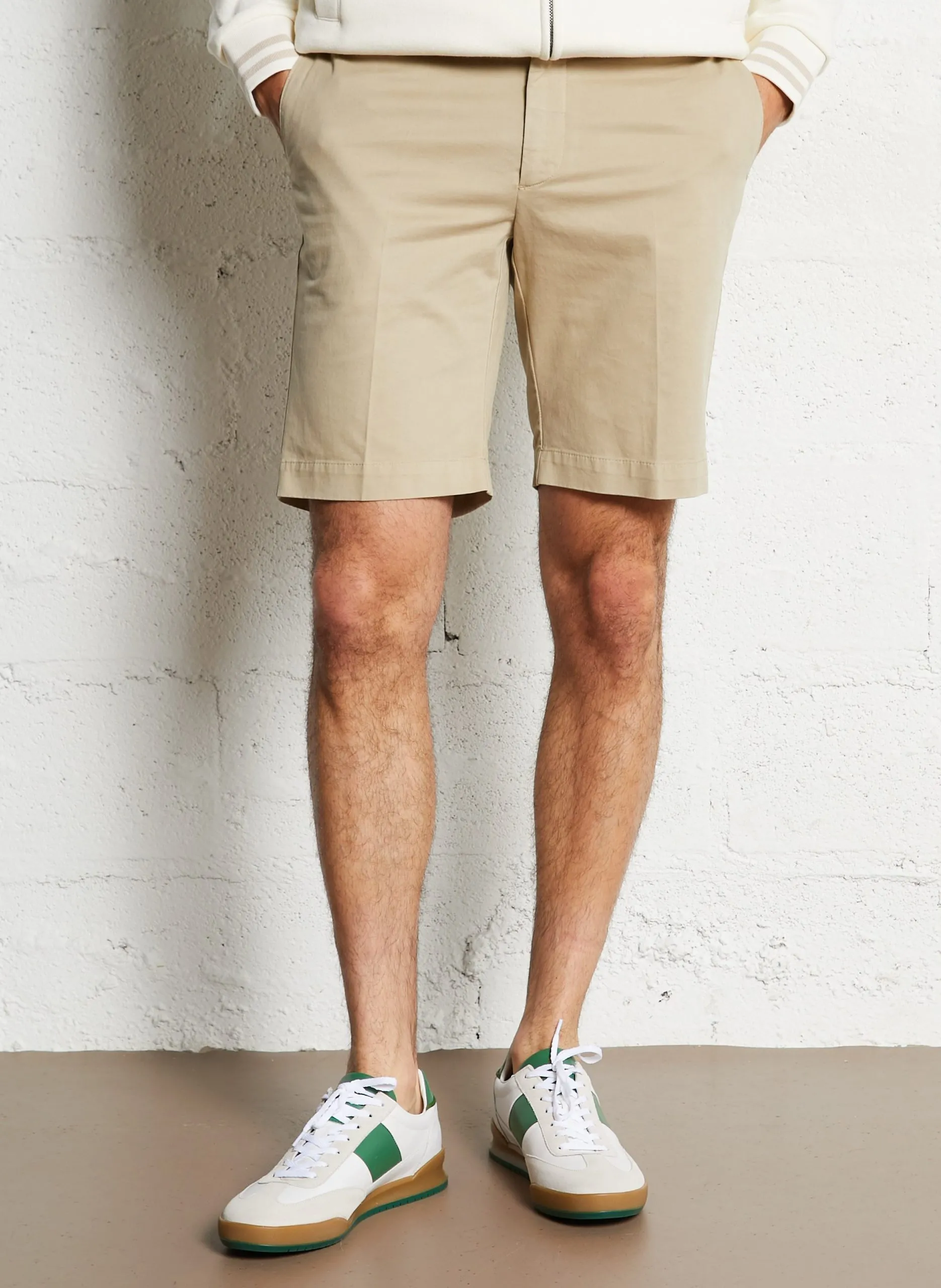 Baumwoll-Shorts, Regular Fit Beige