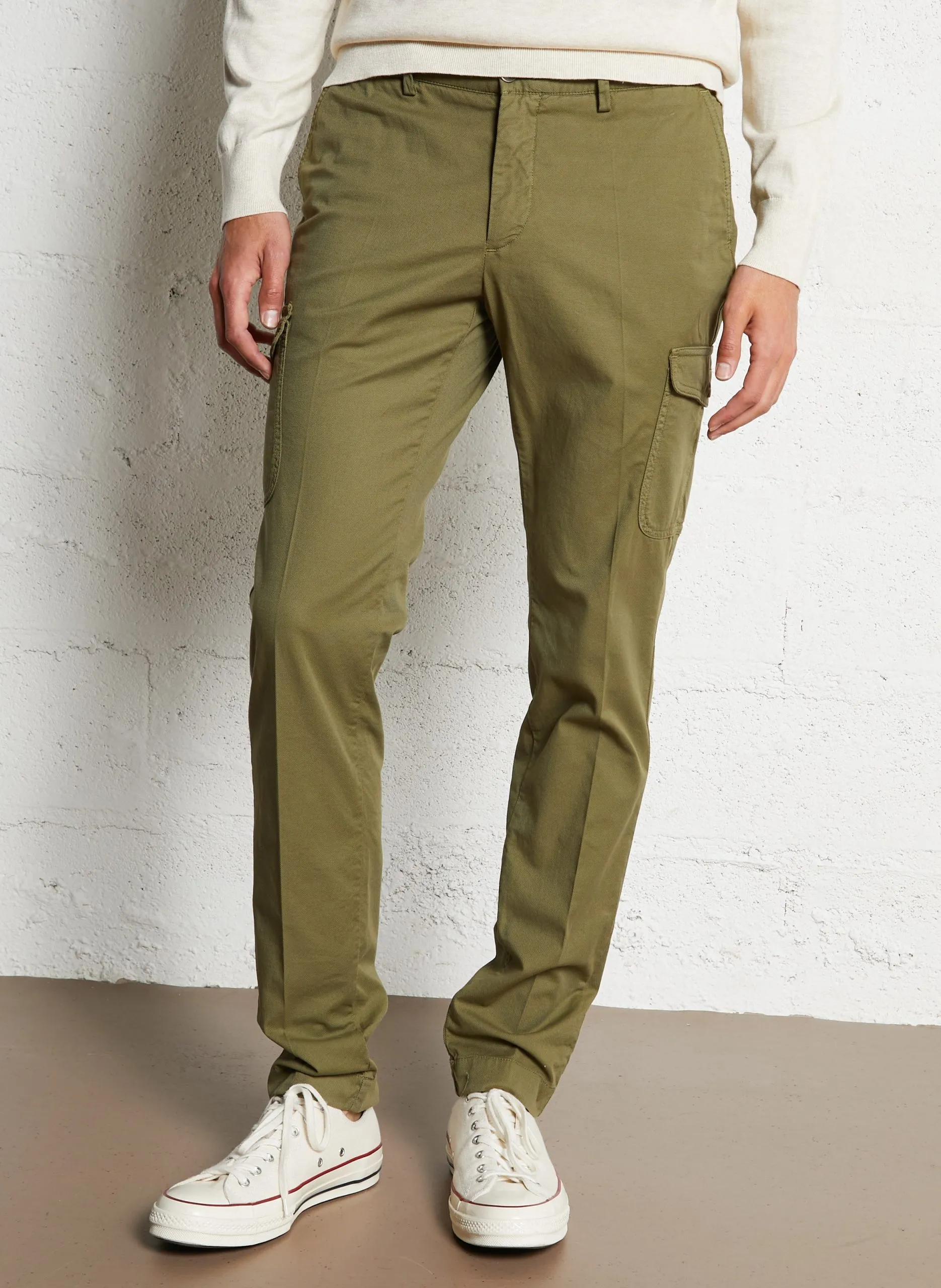 Bucket Hat aus Baumwoll-Mix Grun