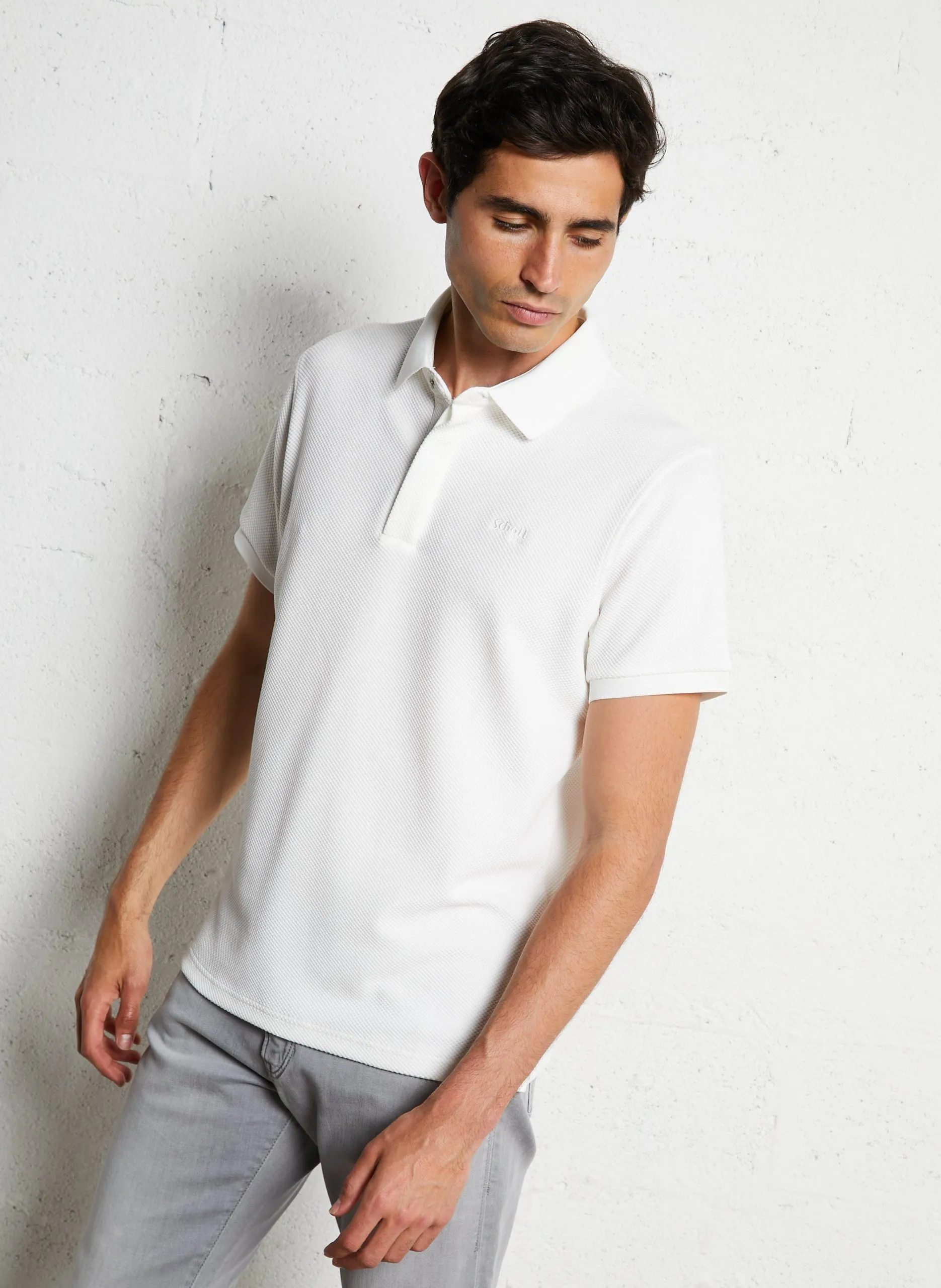 Poloshirt Weiss