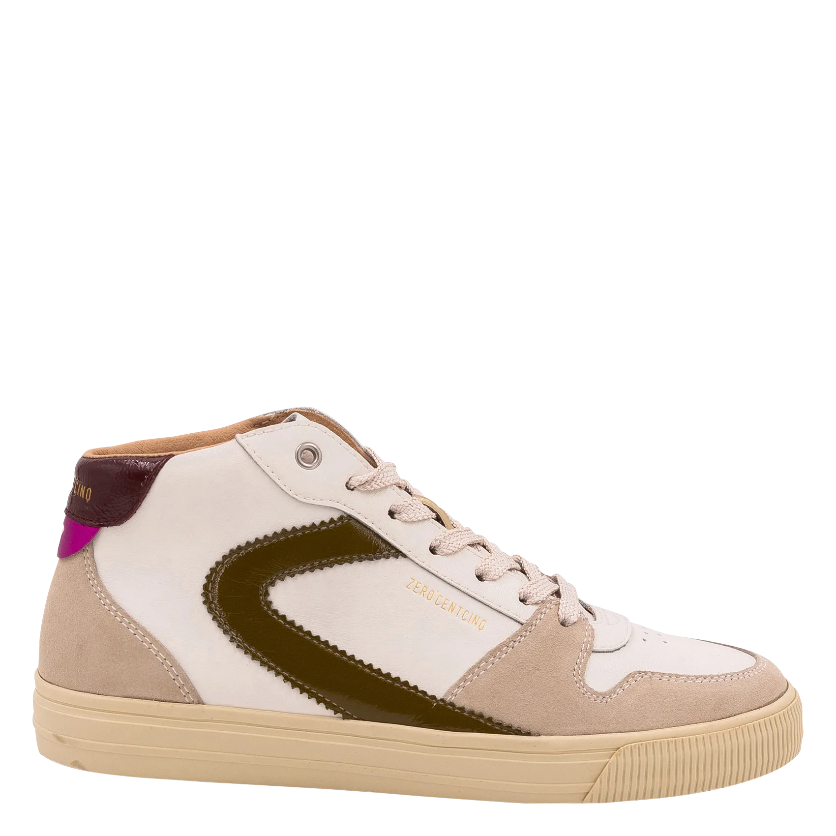 Adventure 2.0 Cupsole - Hohe Ledersneaker Pflaume JADE