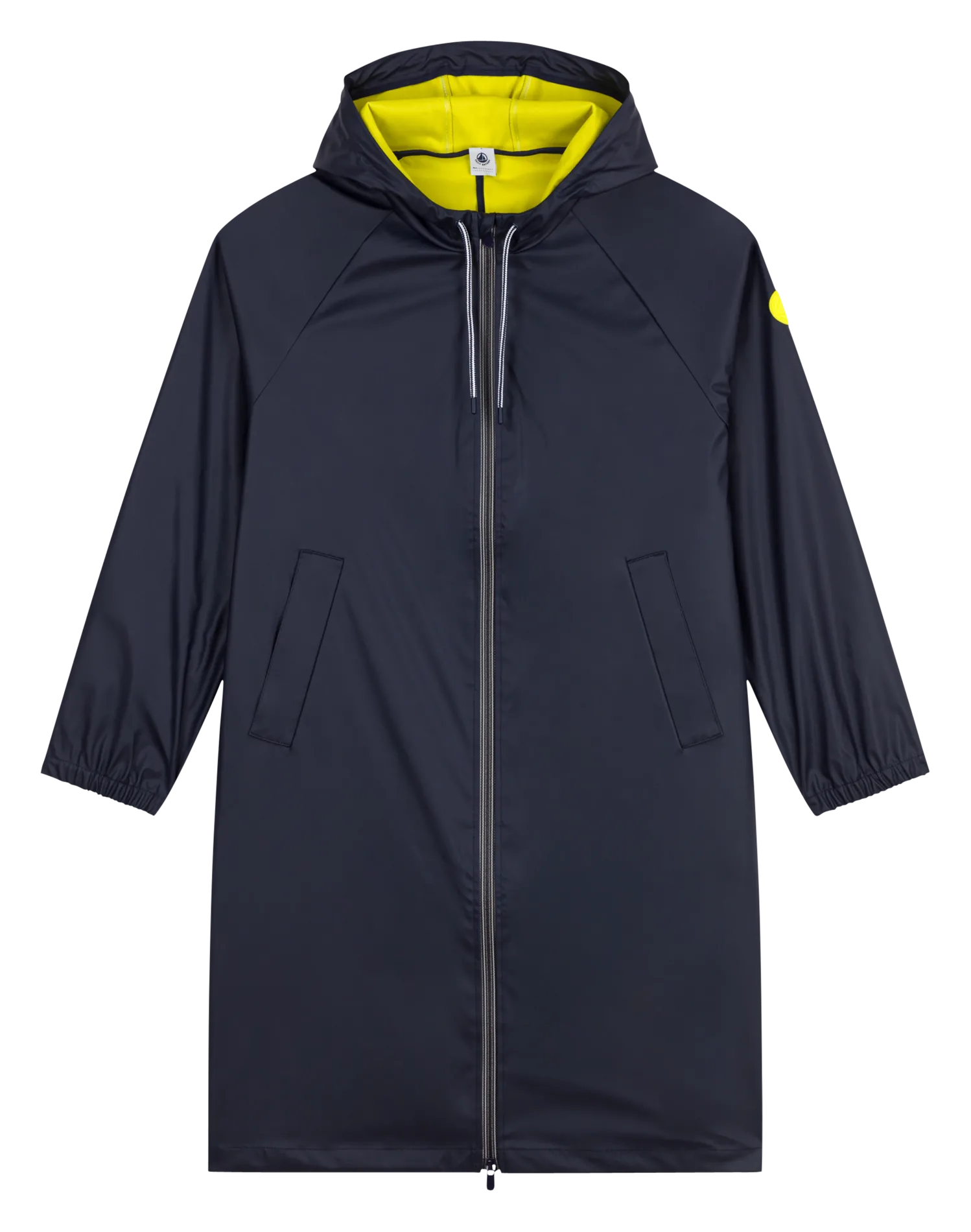 Kapuzenparka, Baumwolle Blau