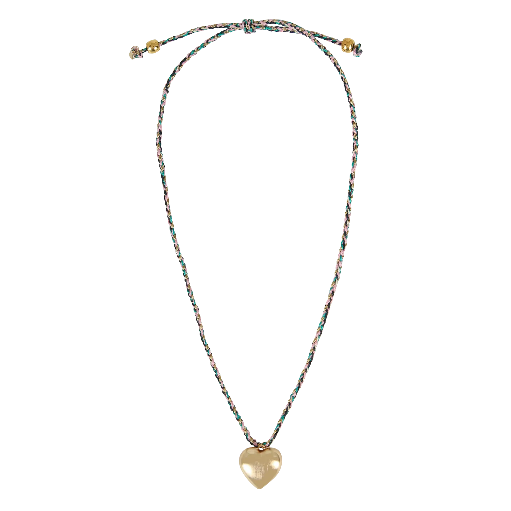 Baumwoll-Collier Grun LOCKEY