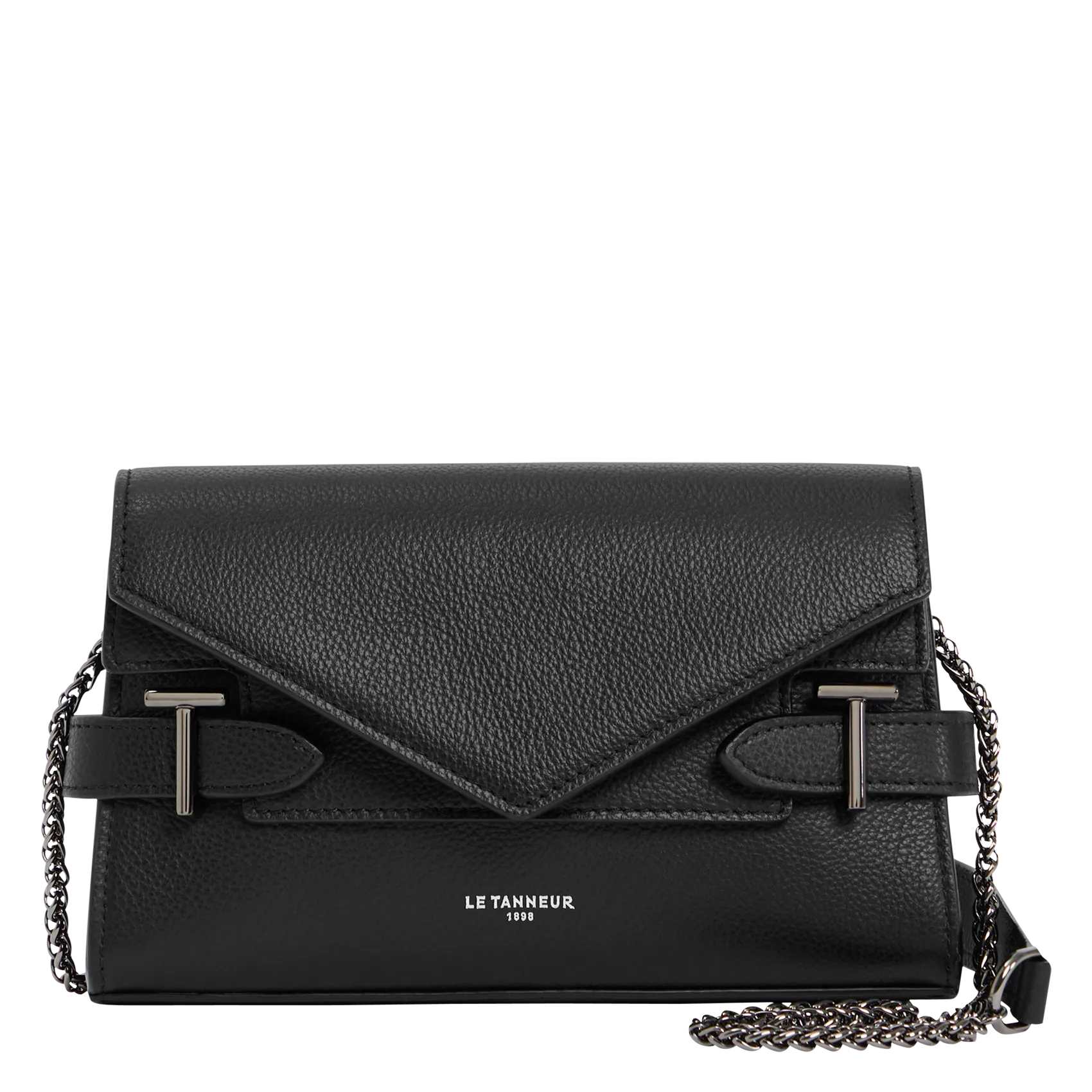Brieftasche aus Leder Schwarz EMILIE