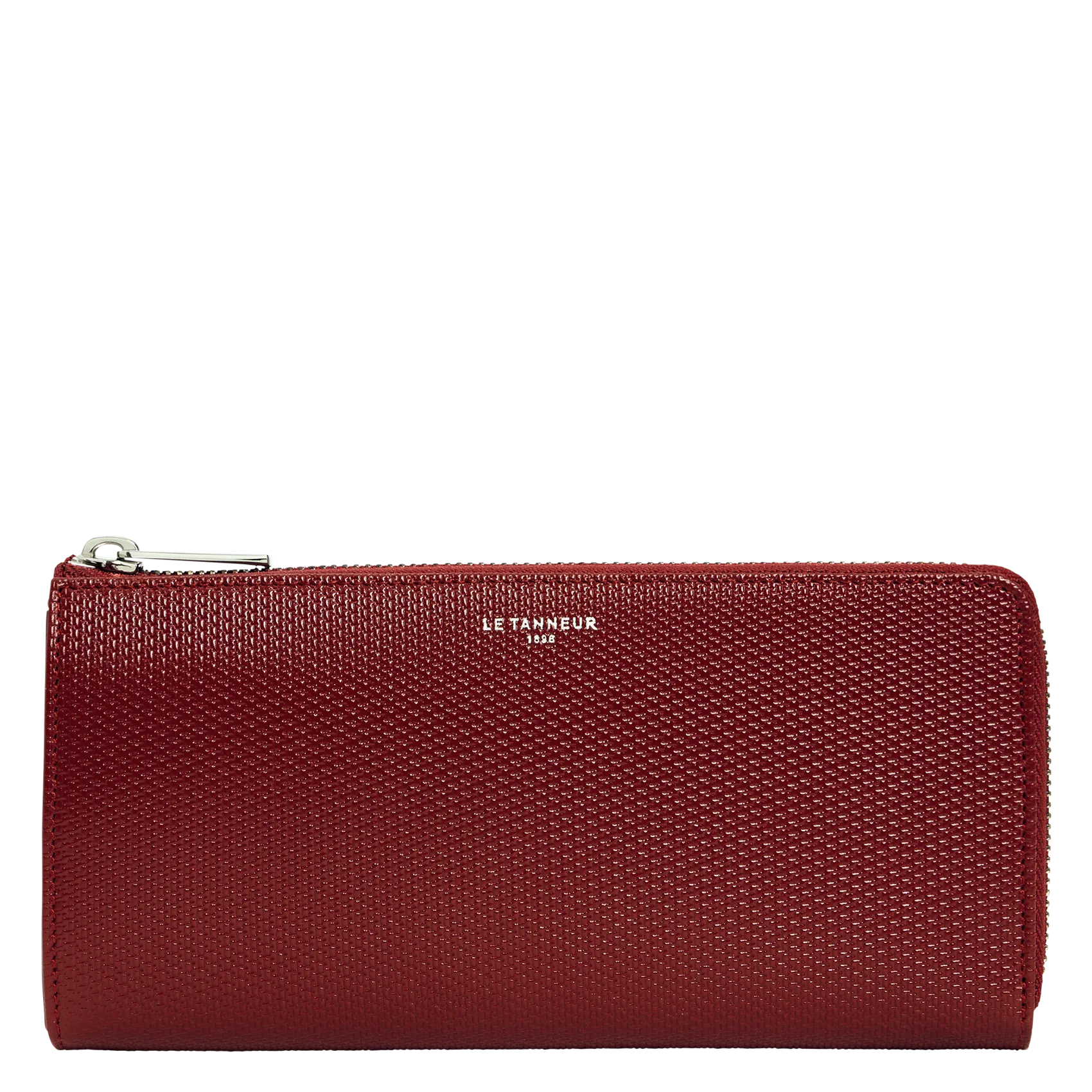 Reißverschluss-Geldbörsen aus Leder Rot EMILIE