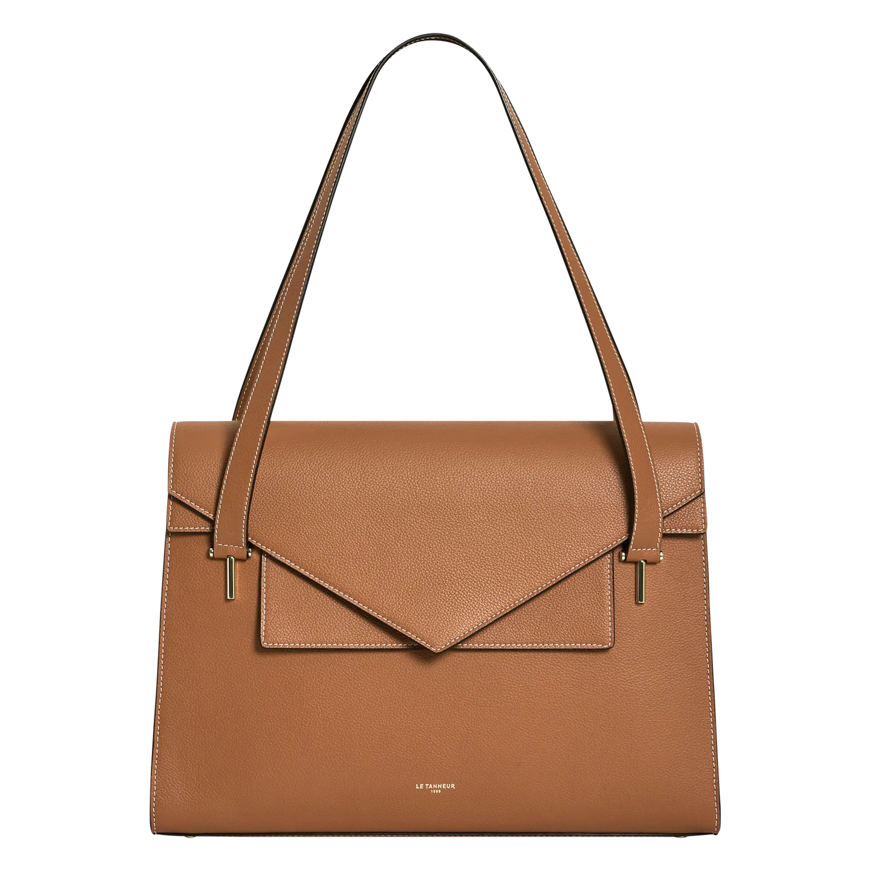 Dokumententasche aus Leder Braun EMILIE