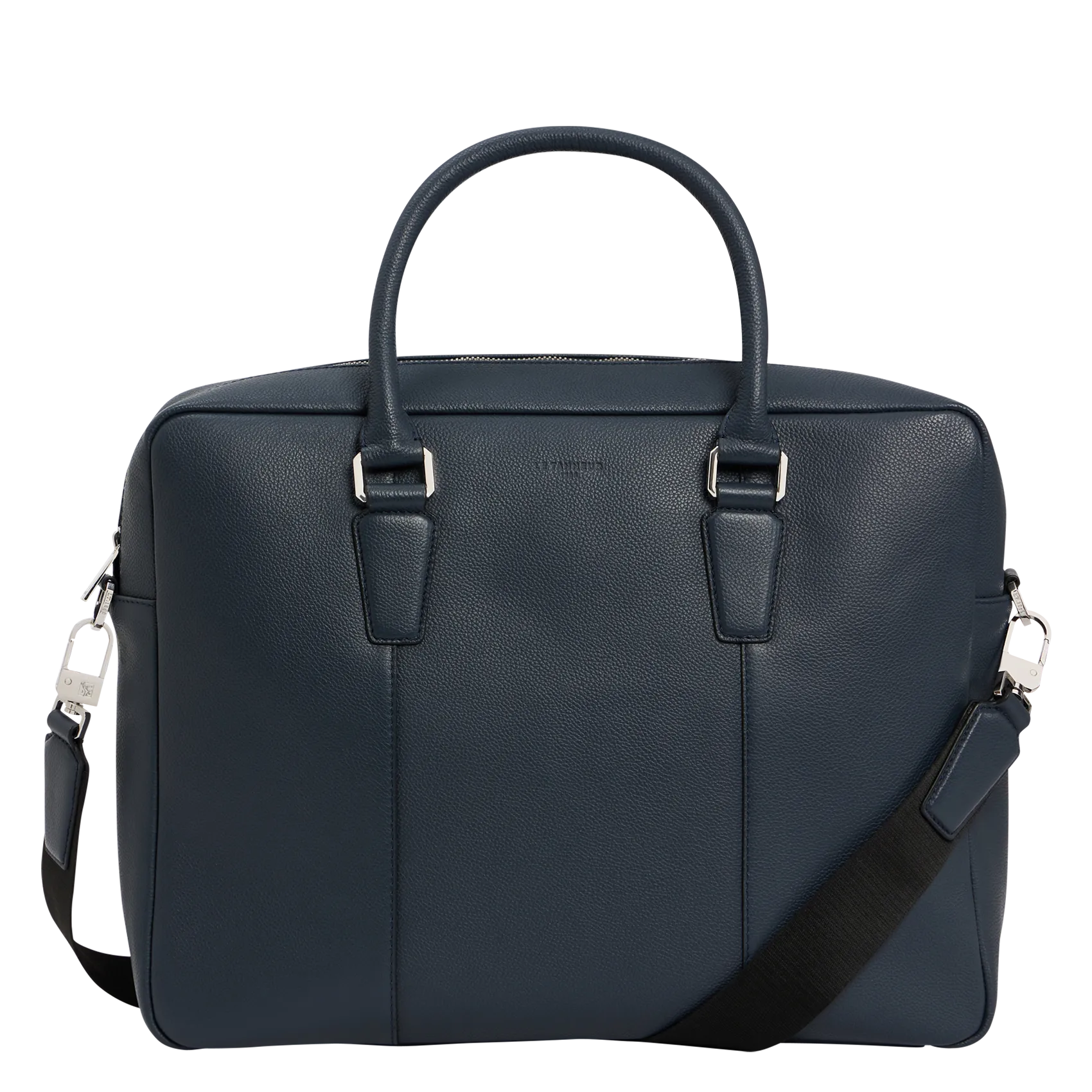 Dokumententasche aus Leder Blau MARCEAU