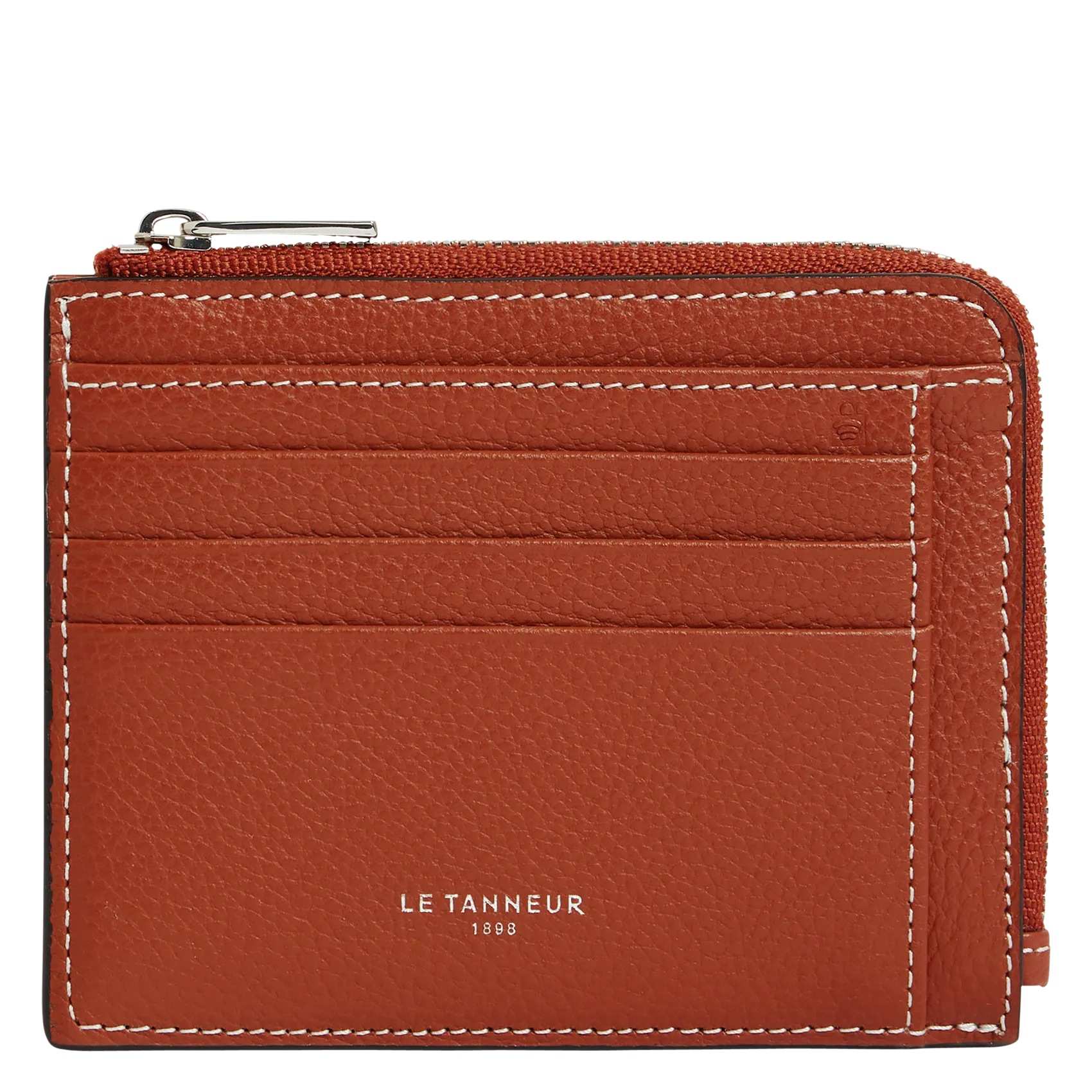 - 100 % Leder, - 6 Kartenschlitze, - 1 zentrale Tasche, - Maße: B10 x H7 cm. Braun EMILE