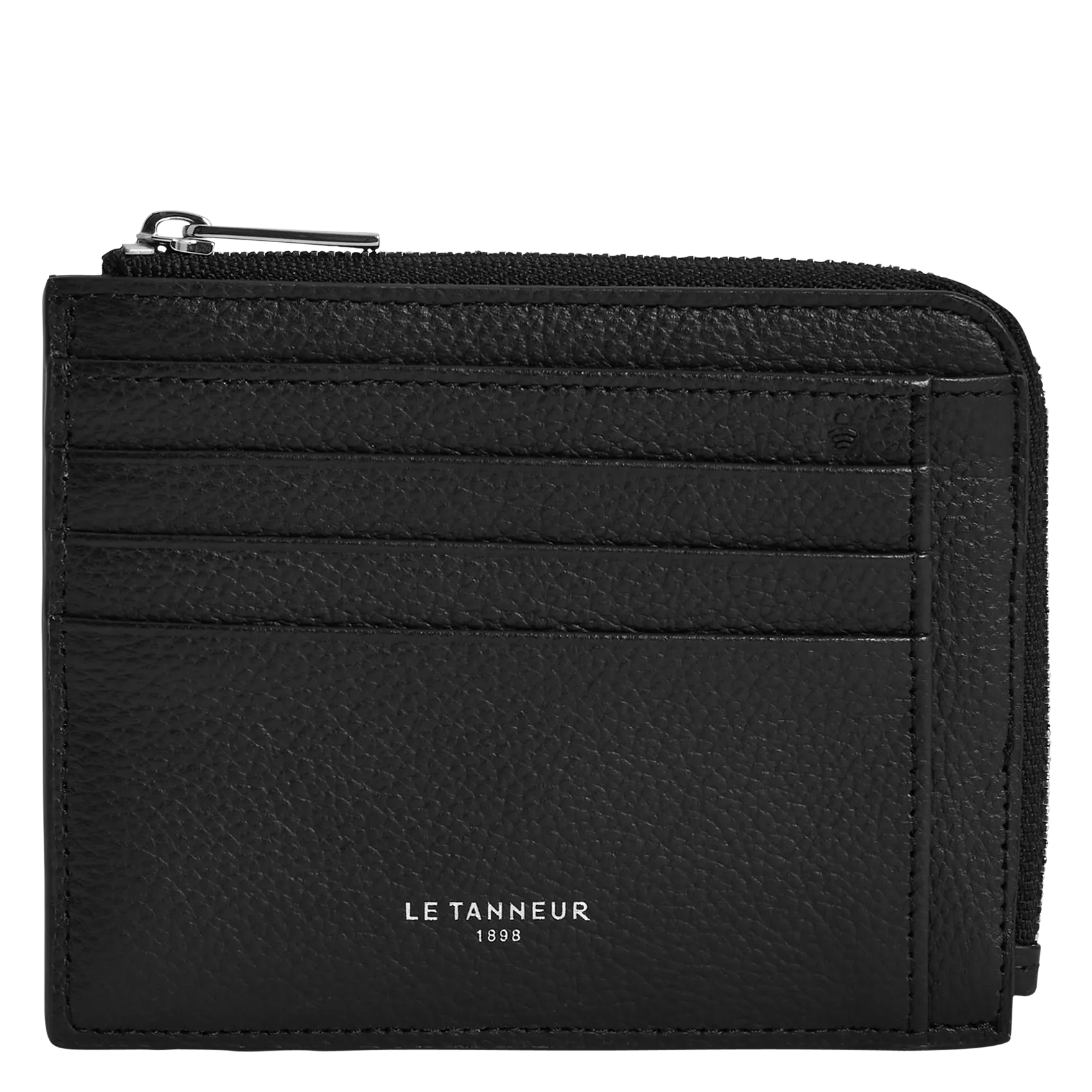 - 100 % Leder, - 6 Kartenschlitze, - 1 zentrale Tasche, - Maße: B10 x H7 cm. Schwarz EMILE