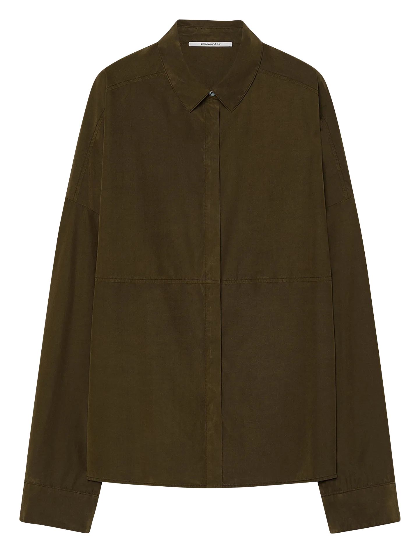 Oversize Hemd aus Baumwolle und Wolle-Mix Mehrfarbig