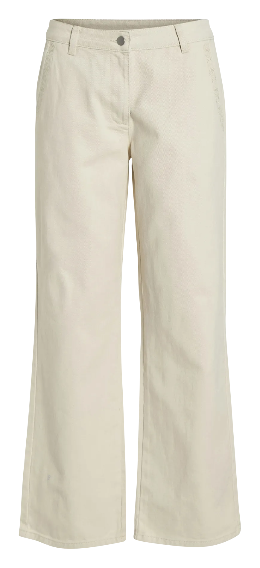 Flared Jeans aus Baumwolle Beige POCCY