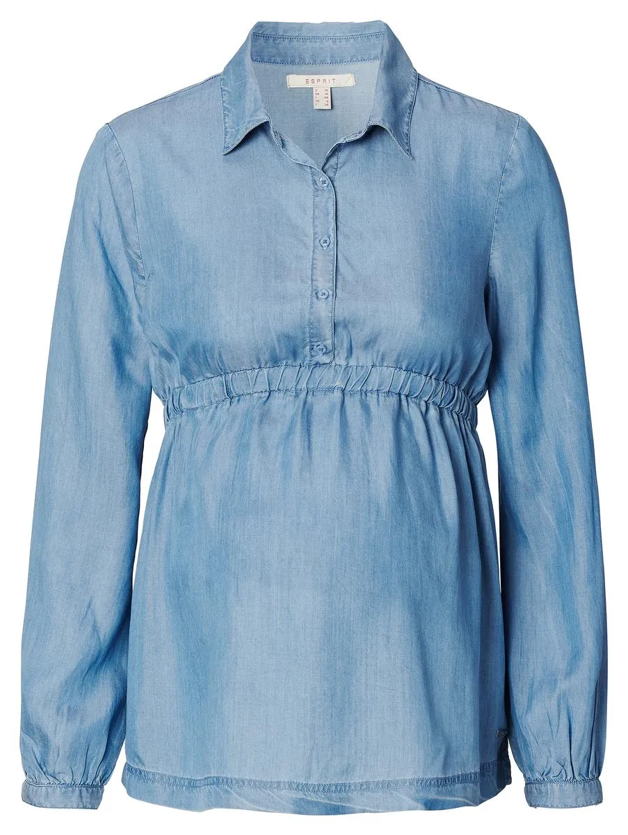 Schwangerschafts-Hemdbluse, aus nachhaltigem, superweichem Lyocell