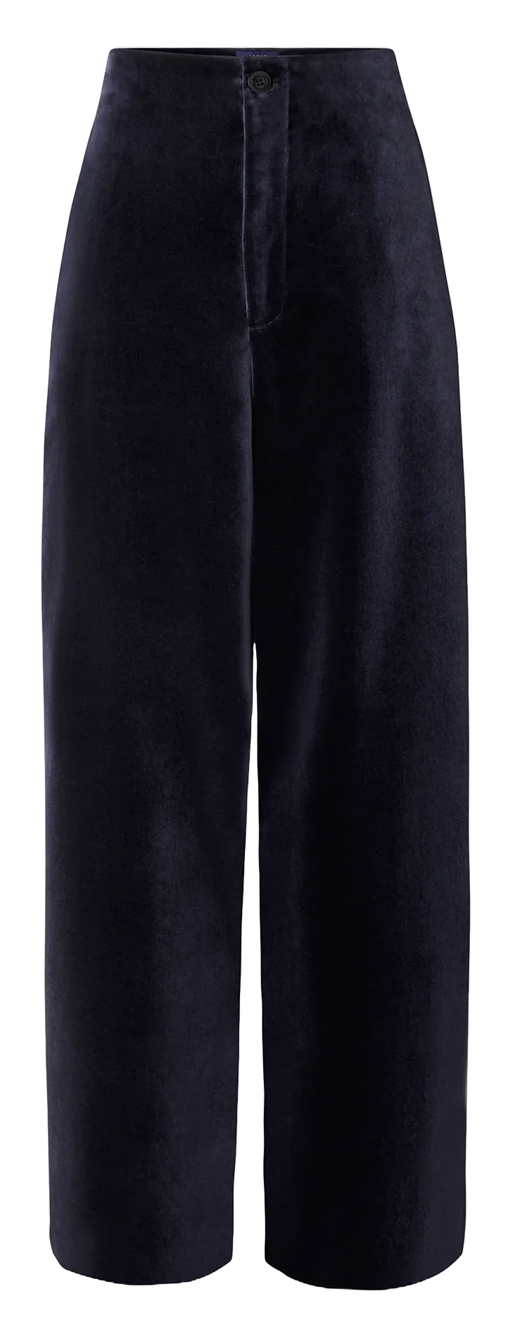 Weit geschnittene Baumwoll-Samthose Grau CELESTIN