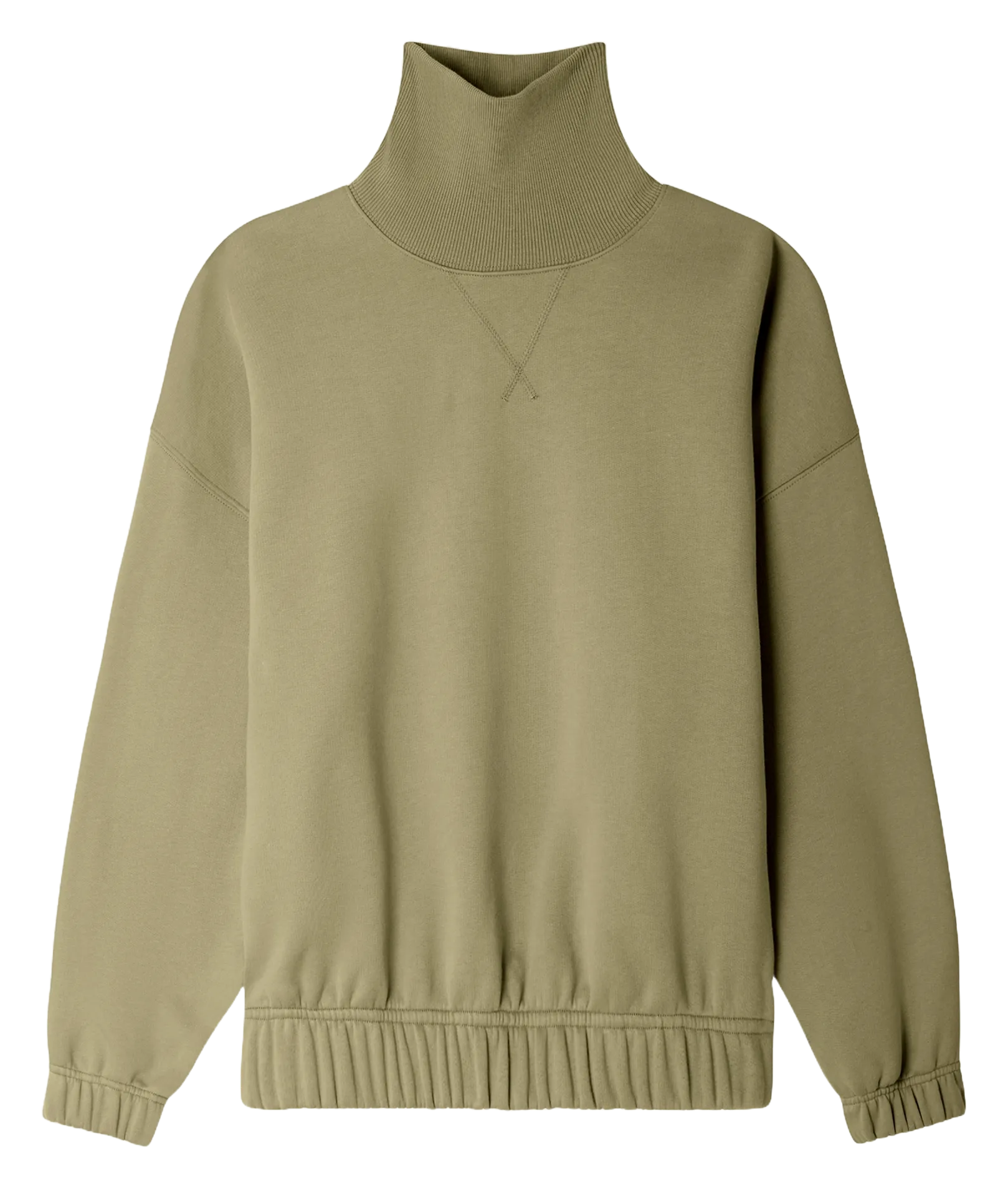 Gerader Sweatshirt mit Stehkragen aus Bio-Baumwolle Grau GREGOIRE