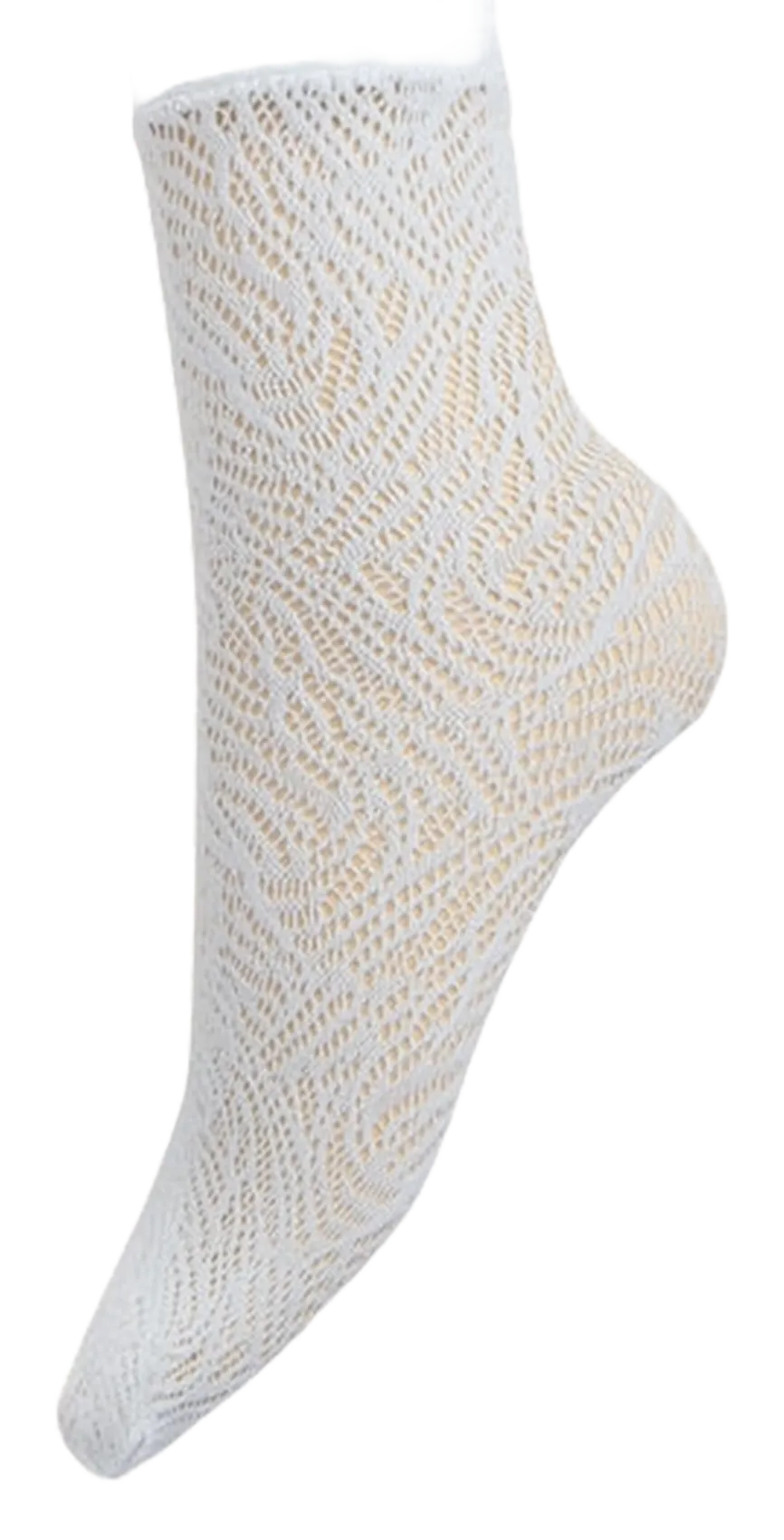 Halbhohe Spitzensocken Blau MACRO