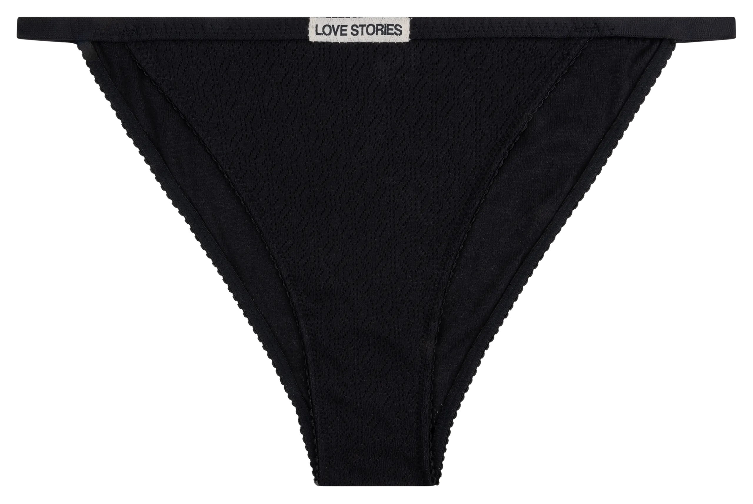 Tanga aus Baumwoll-Mix Schwarz ROSIE