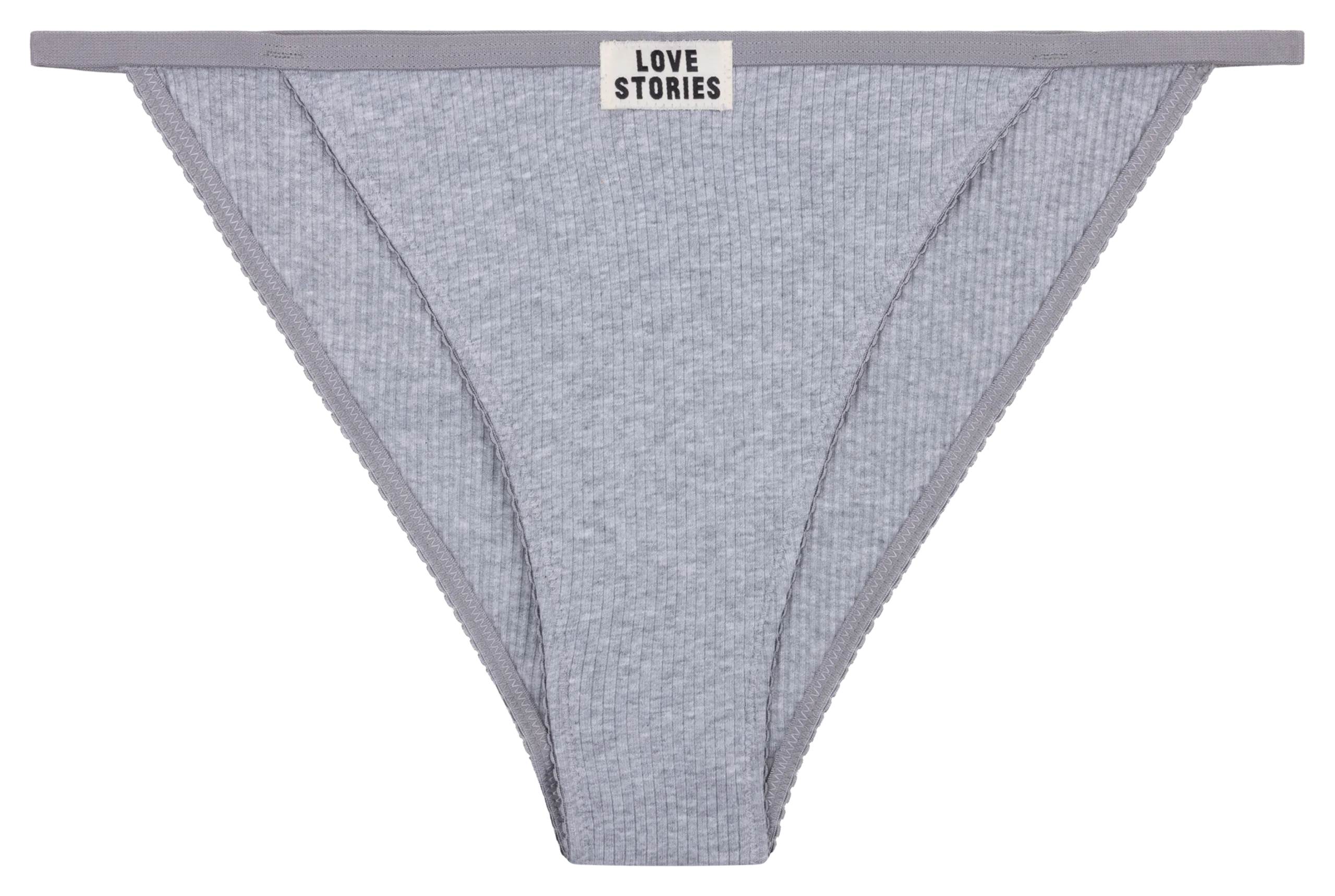 Tanga aus Baumwoll-Mix Grau ROSIE