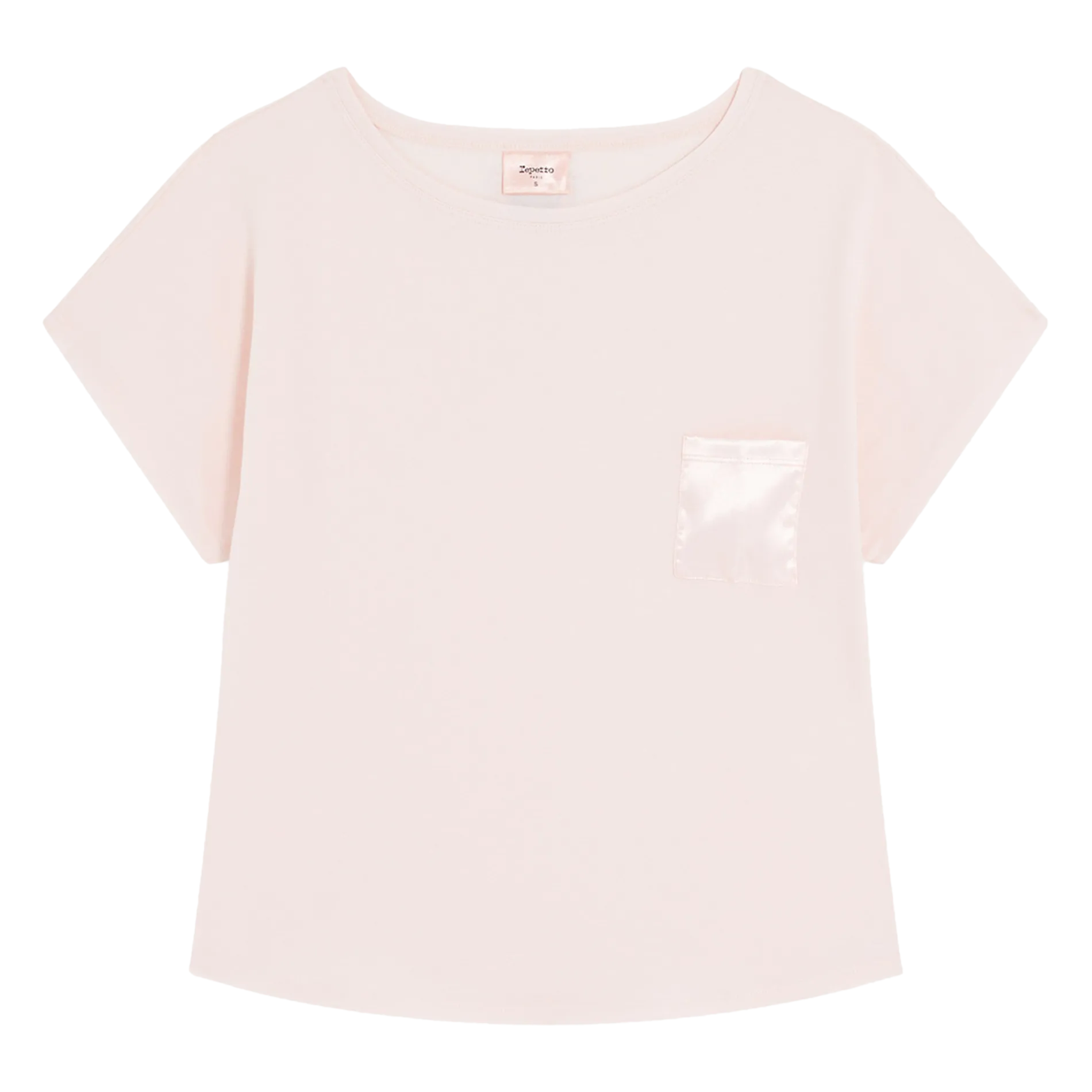 Oversize T-Shirt aus Baumwollmischung Rosa