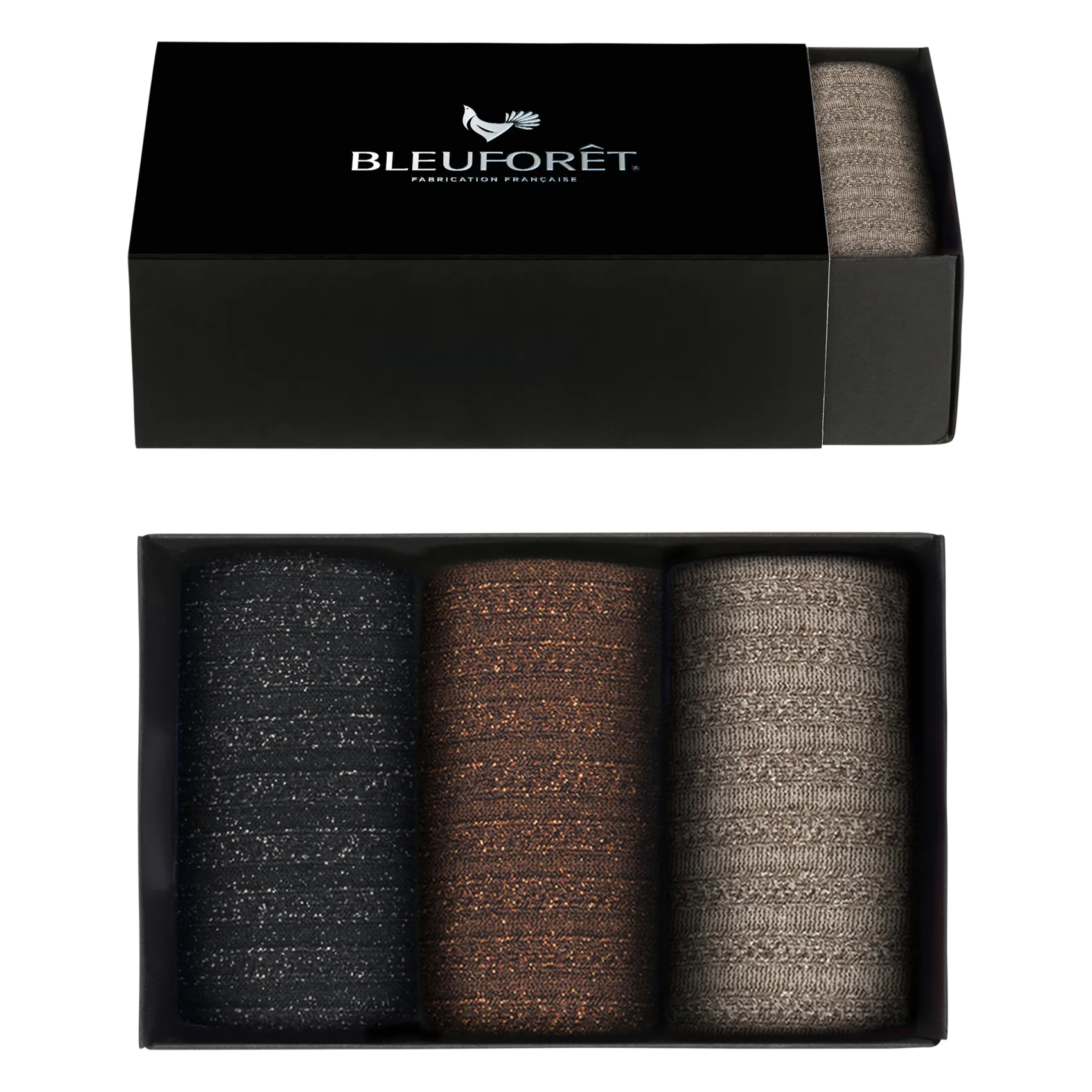 Baumwollsocken mit Logo Silber