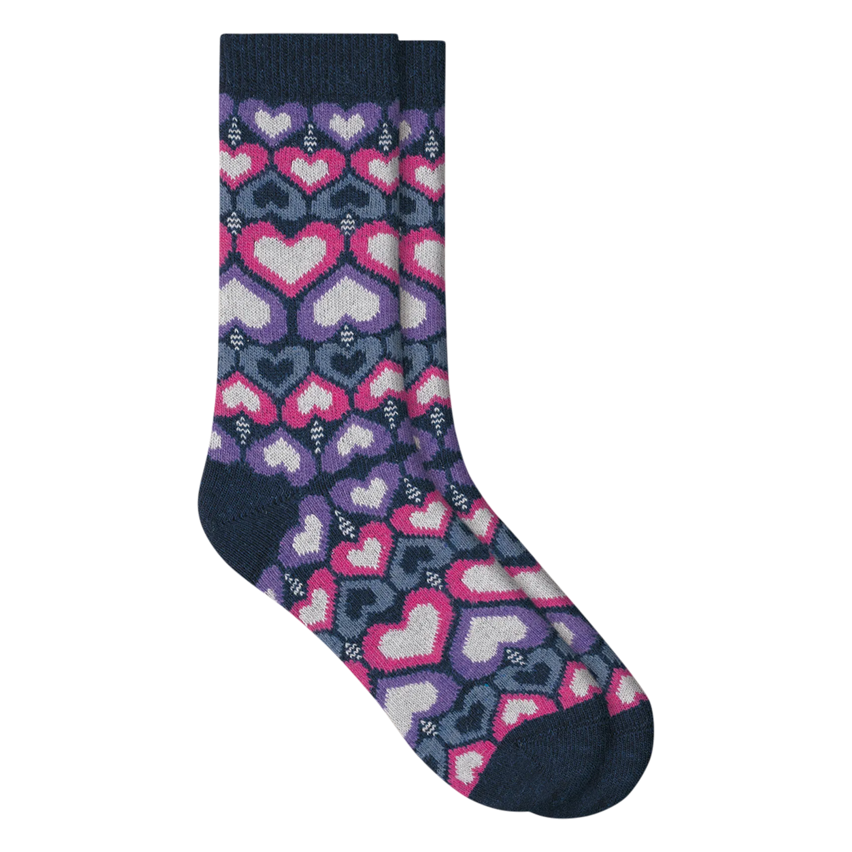 Bedruckte halbhohe Socken Blau