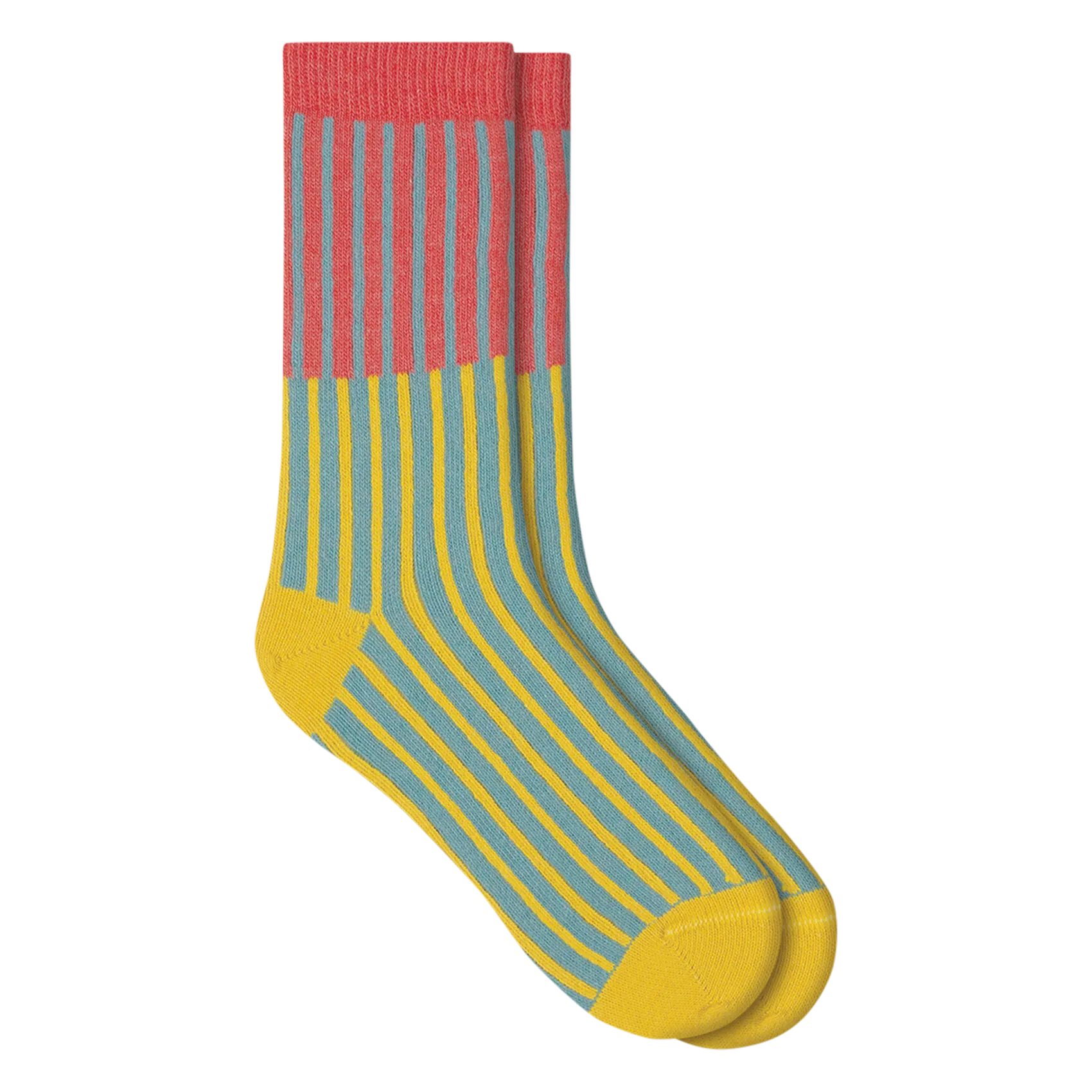 Gestreifte Socken Orange