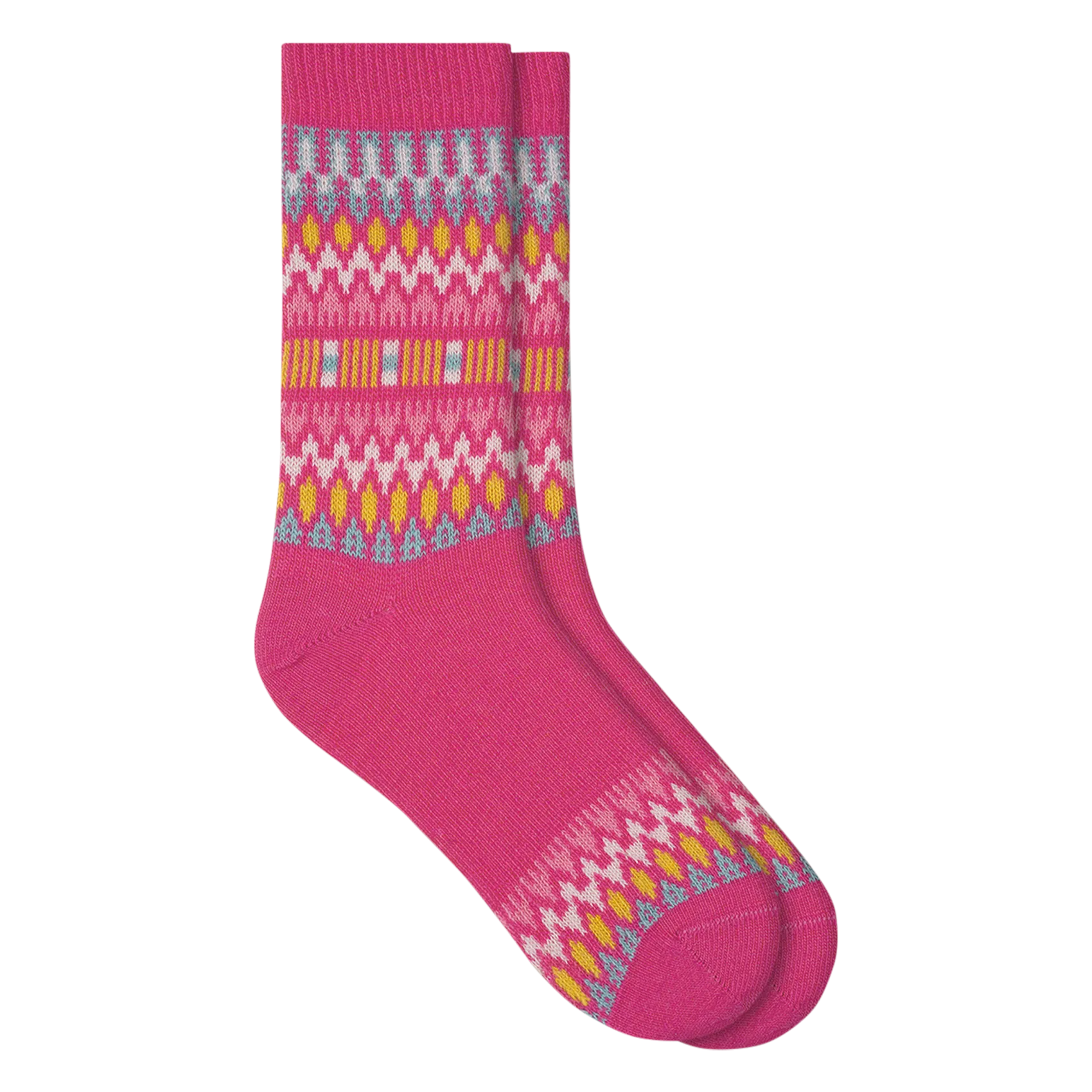 Halbhohe bedruckte Socken Rosa