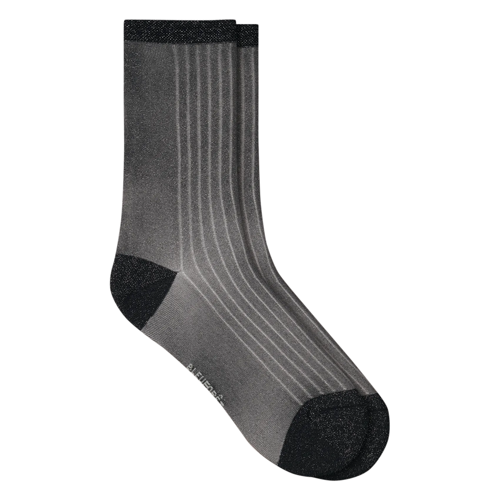 Halbhohe glitzernde Socken Schwarz