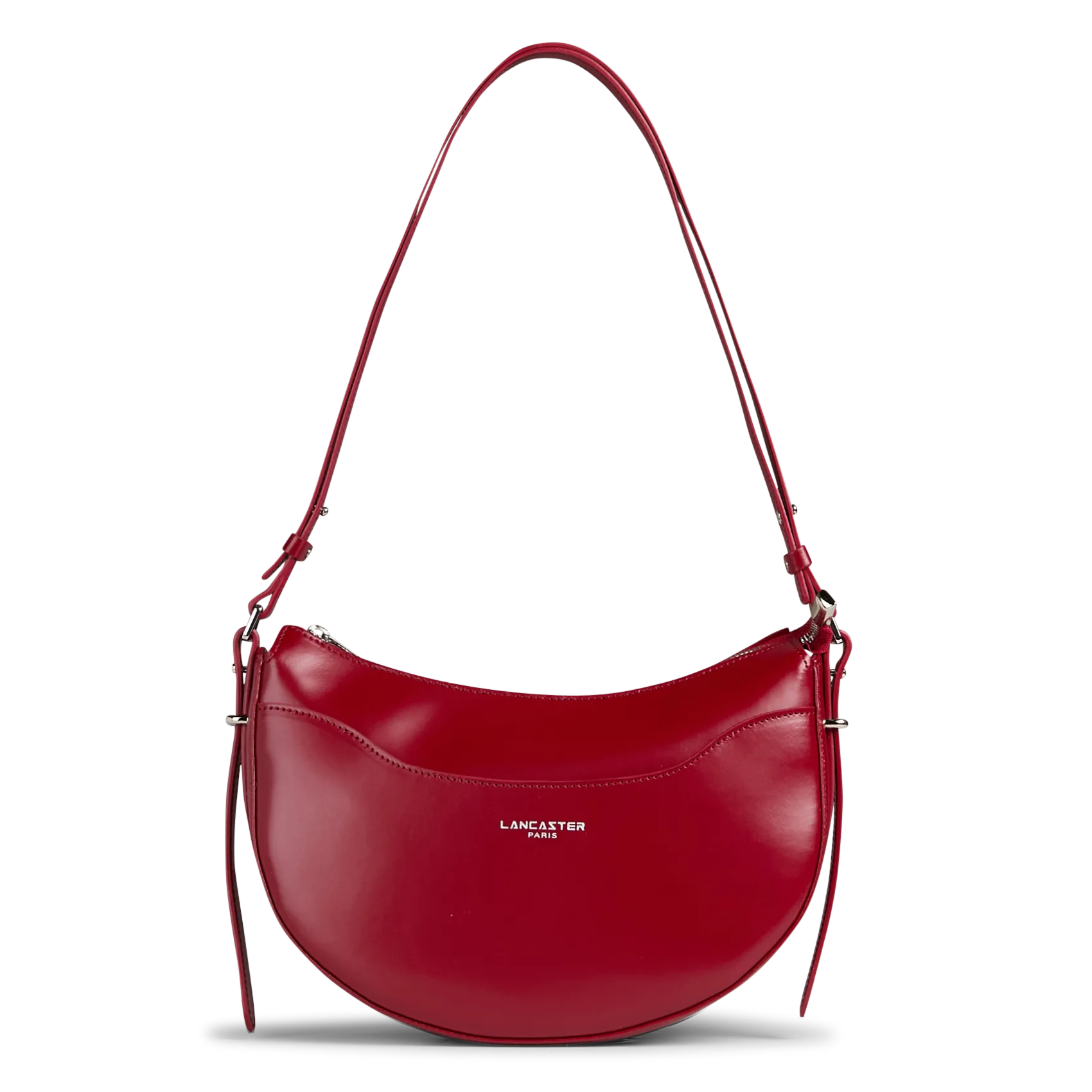 Baguette-Tasche aus Glattleder Rot SUAVE ACE