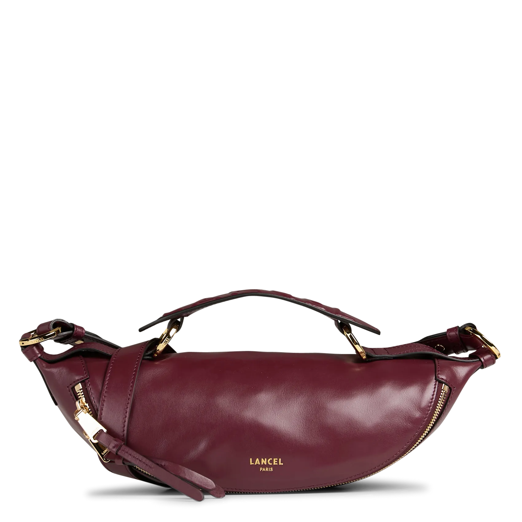 Brieftasche aus Leder Pflaume ORIGAMI S