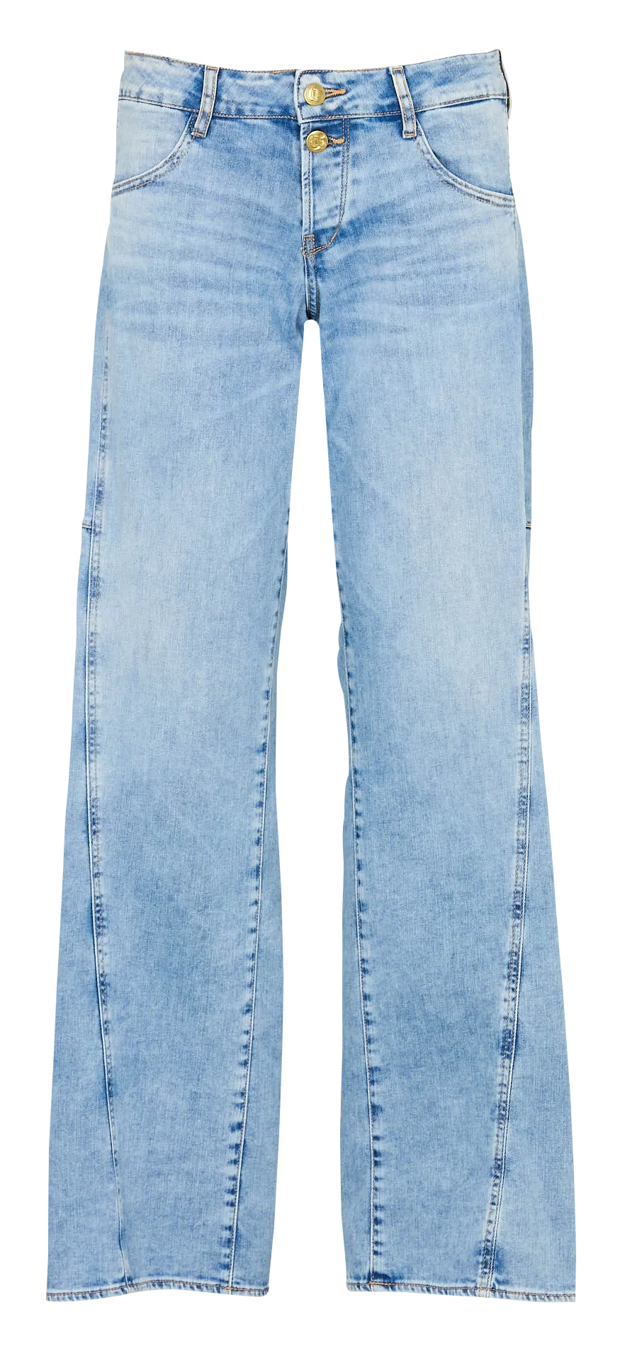 Gerade geschnittene Jeans aus Baumwoll-Mix Blau LAURYN TWIST