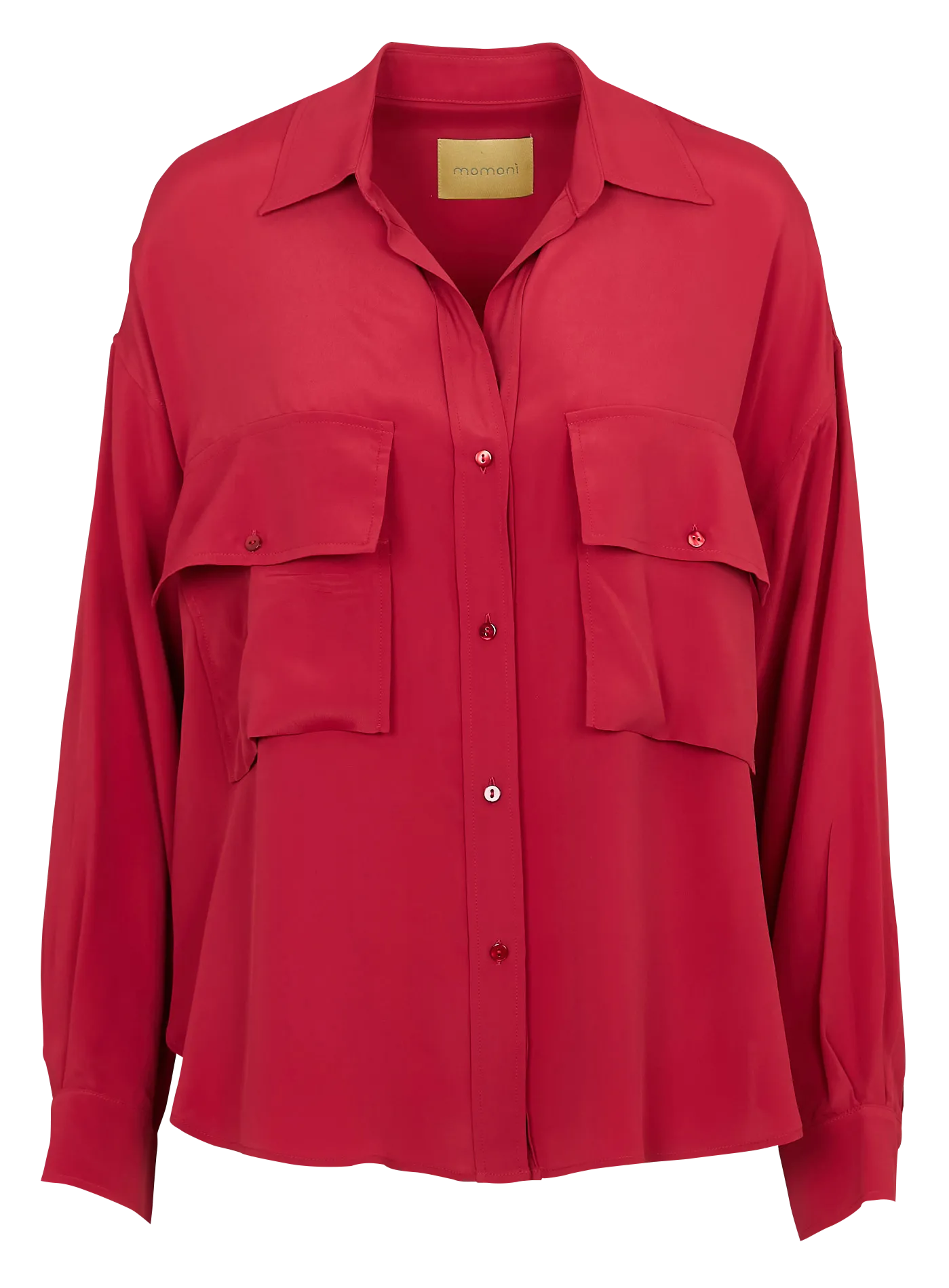 Bedrucktes Hemd mit klassischem Kragen Orange PITANGA