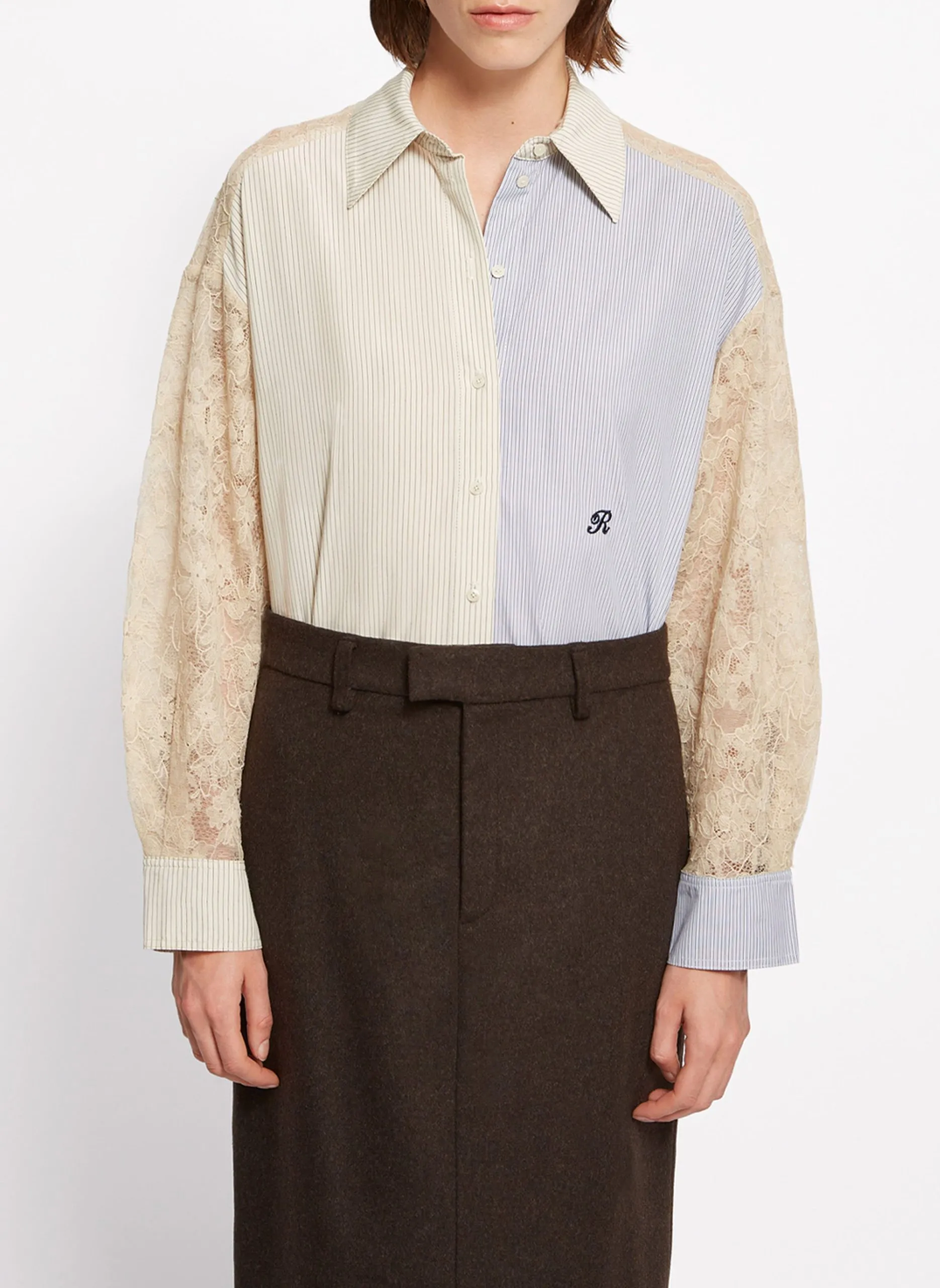 Baumwoll-Bluse Mehrfarbig AGAIN