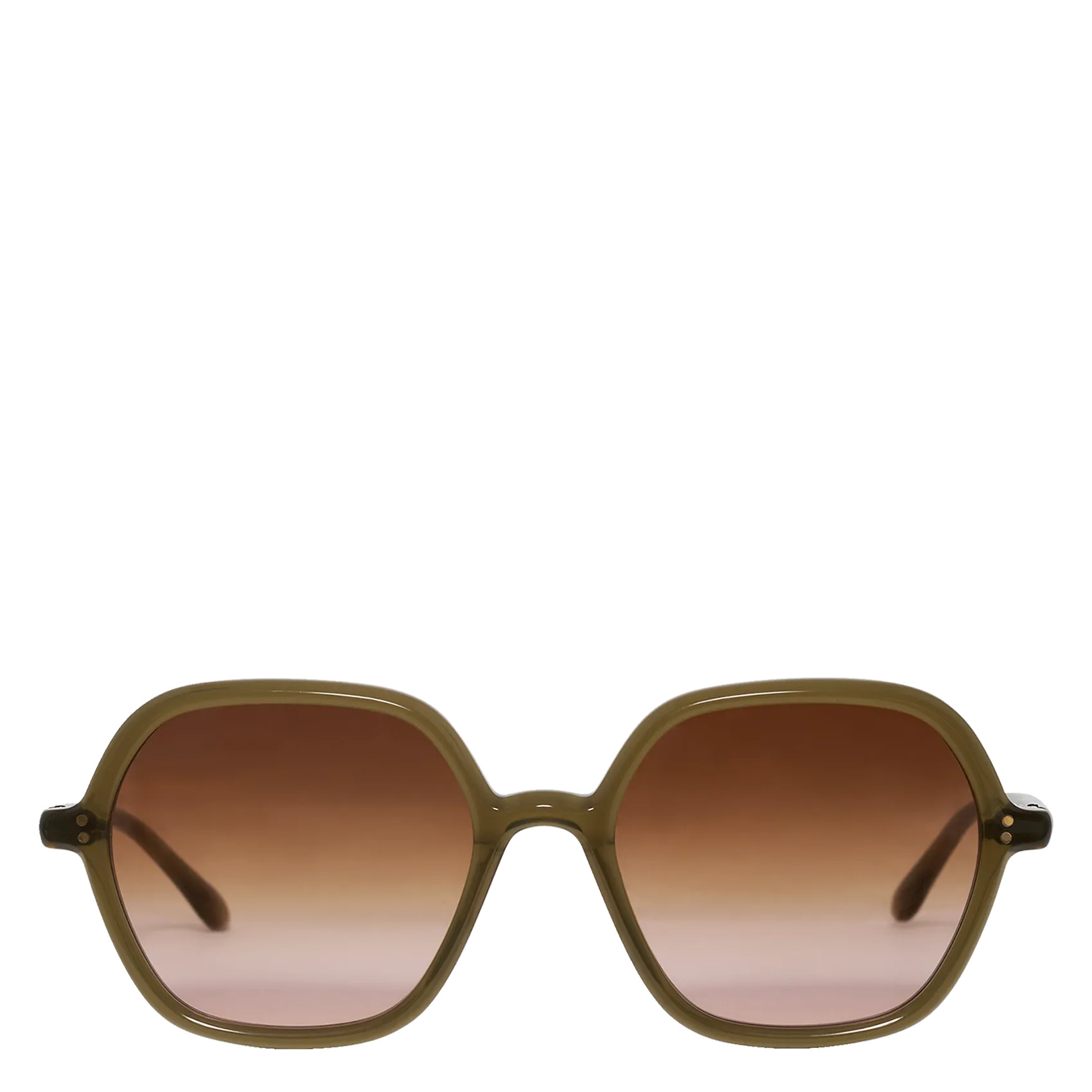 Abmessungen: Gläser: 55 mm, Steg: 20 mm, Bügel: 135 mm. Khaki YZIA