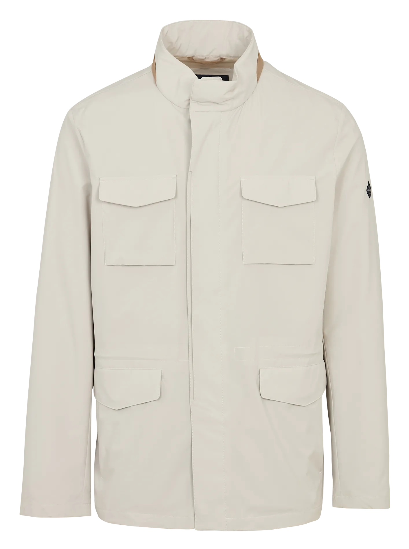 Jacke mit Stehkragen Beige