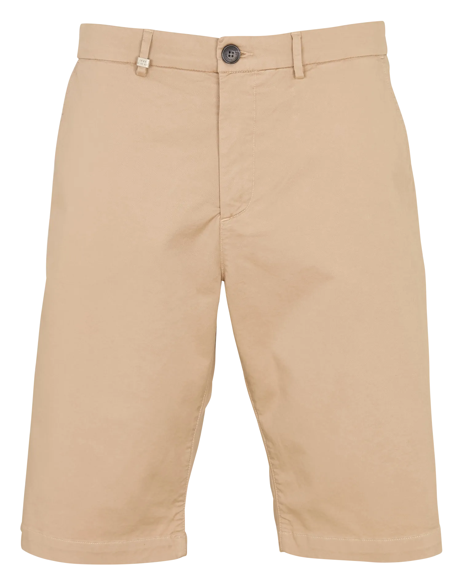 Gerade Bermuda-Shorts aus Baumwollmischung Beige