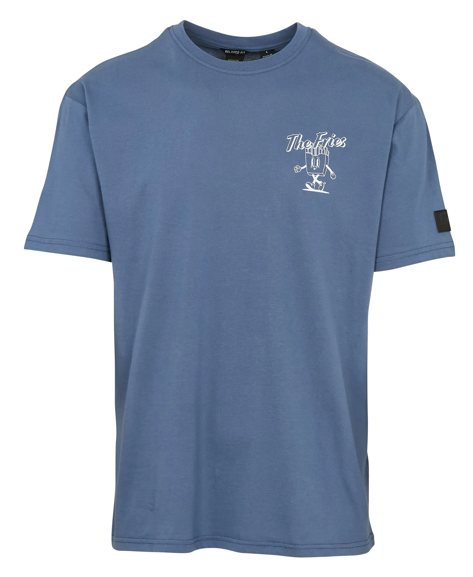 Baumwoll-Pullover mit Rundhalsausschnitt Blau COURA