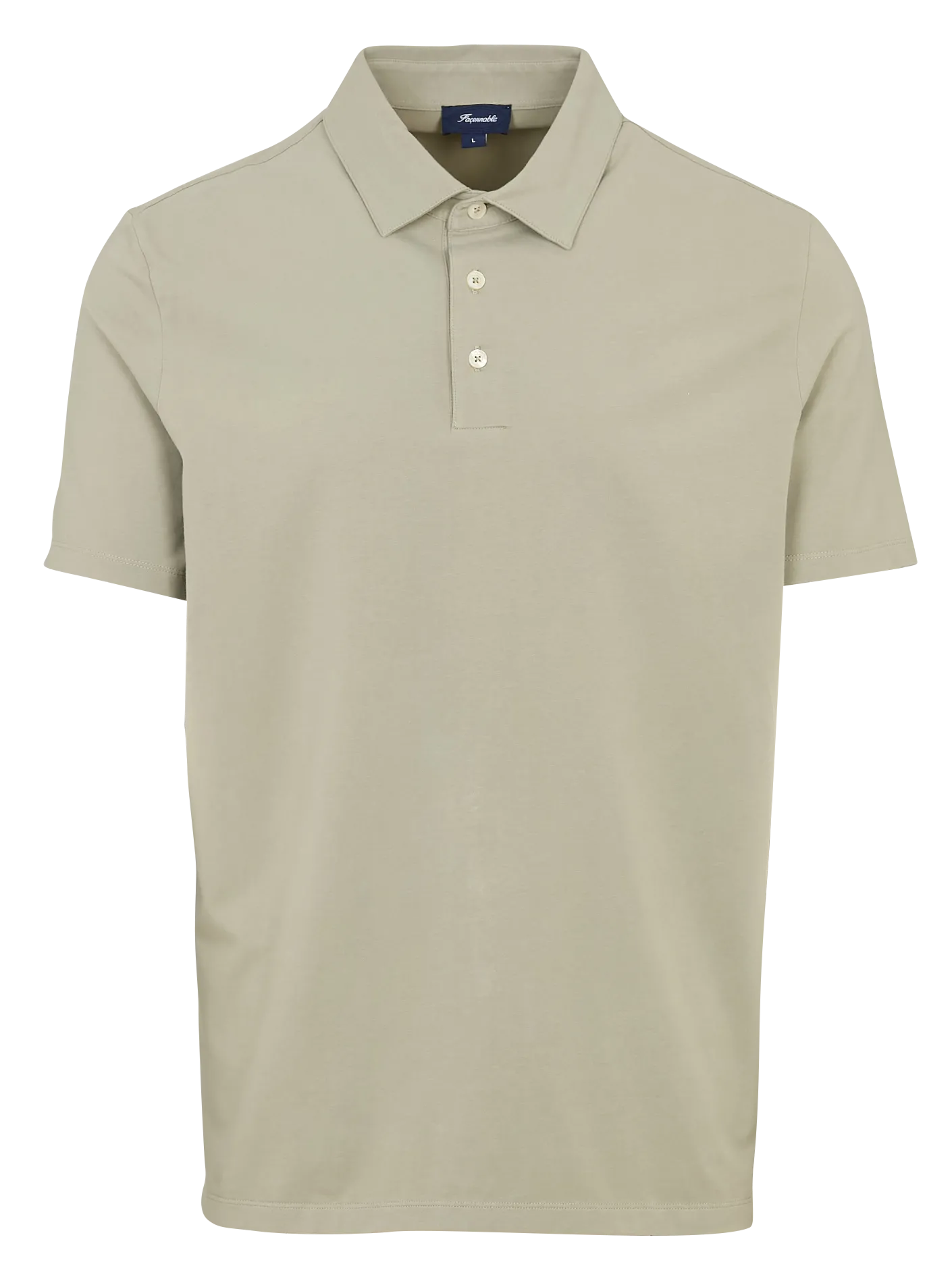 Gerader Stretch-Poloshirt Grun